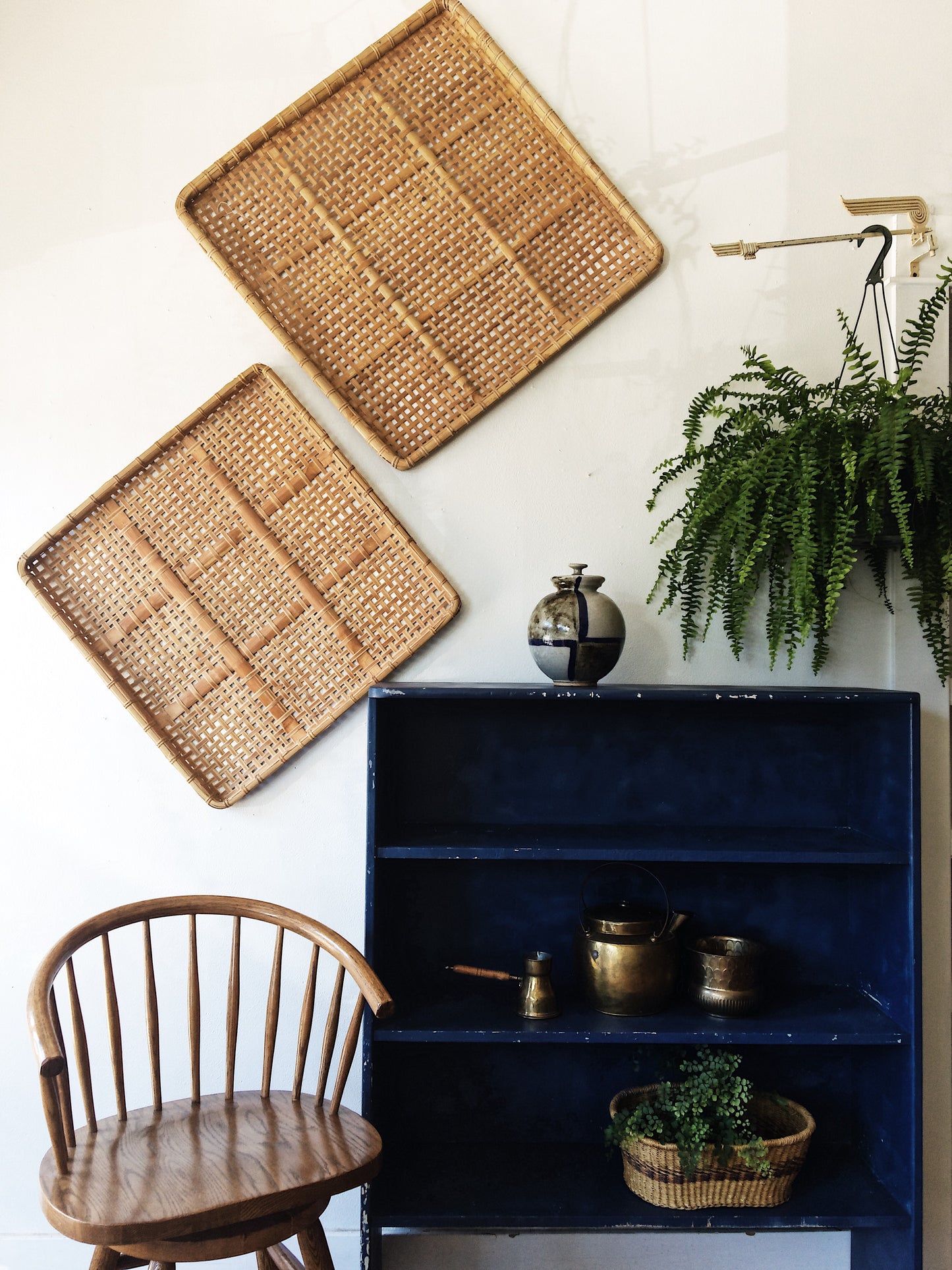 Large Vintage Wall Baskets