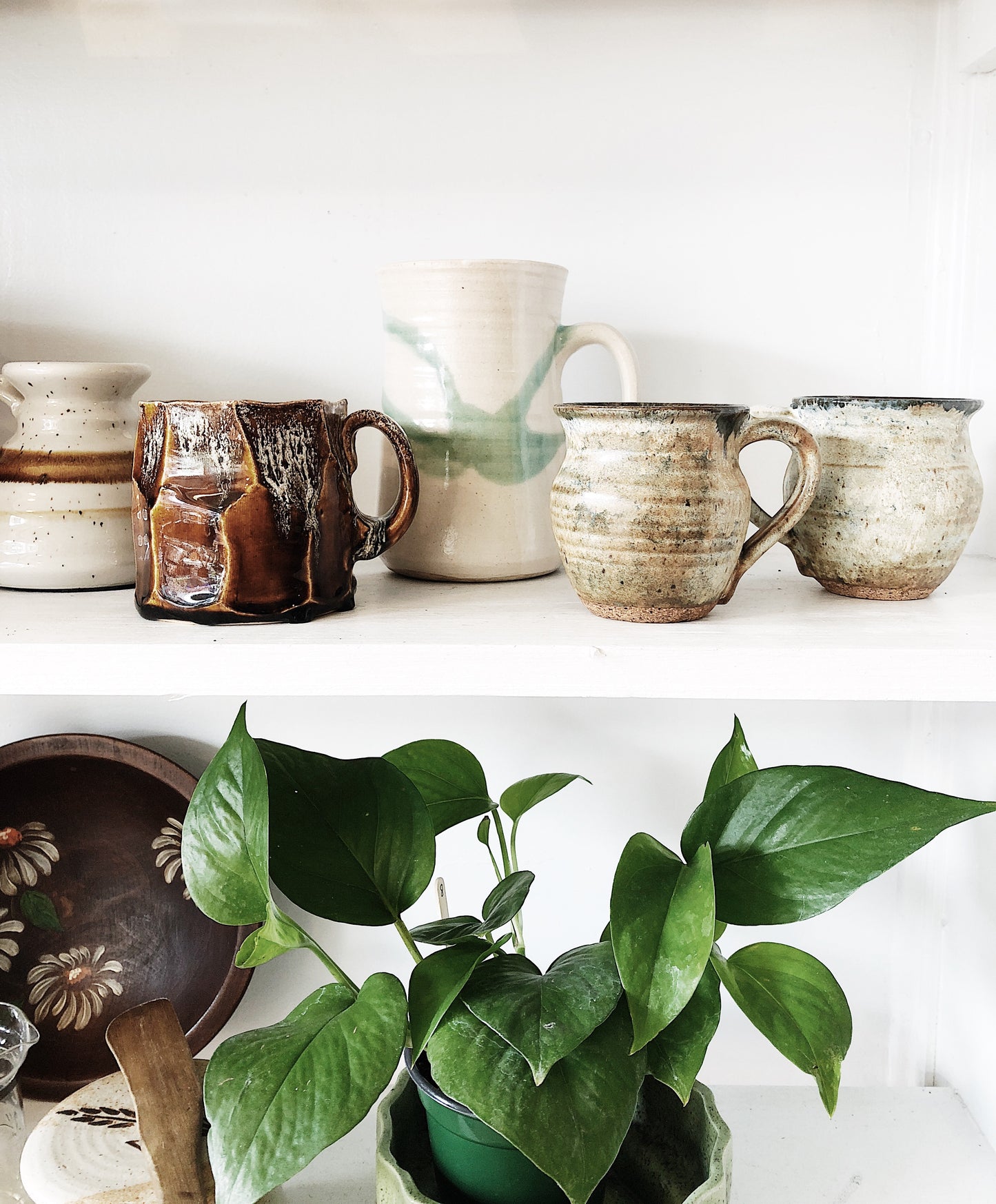 Vintage Handmade Mug Pair