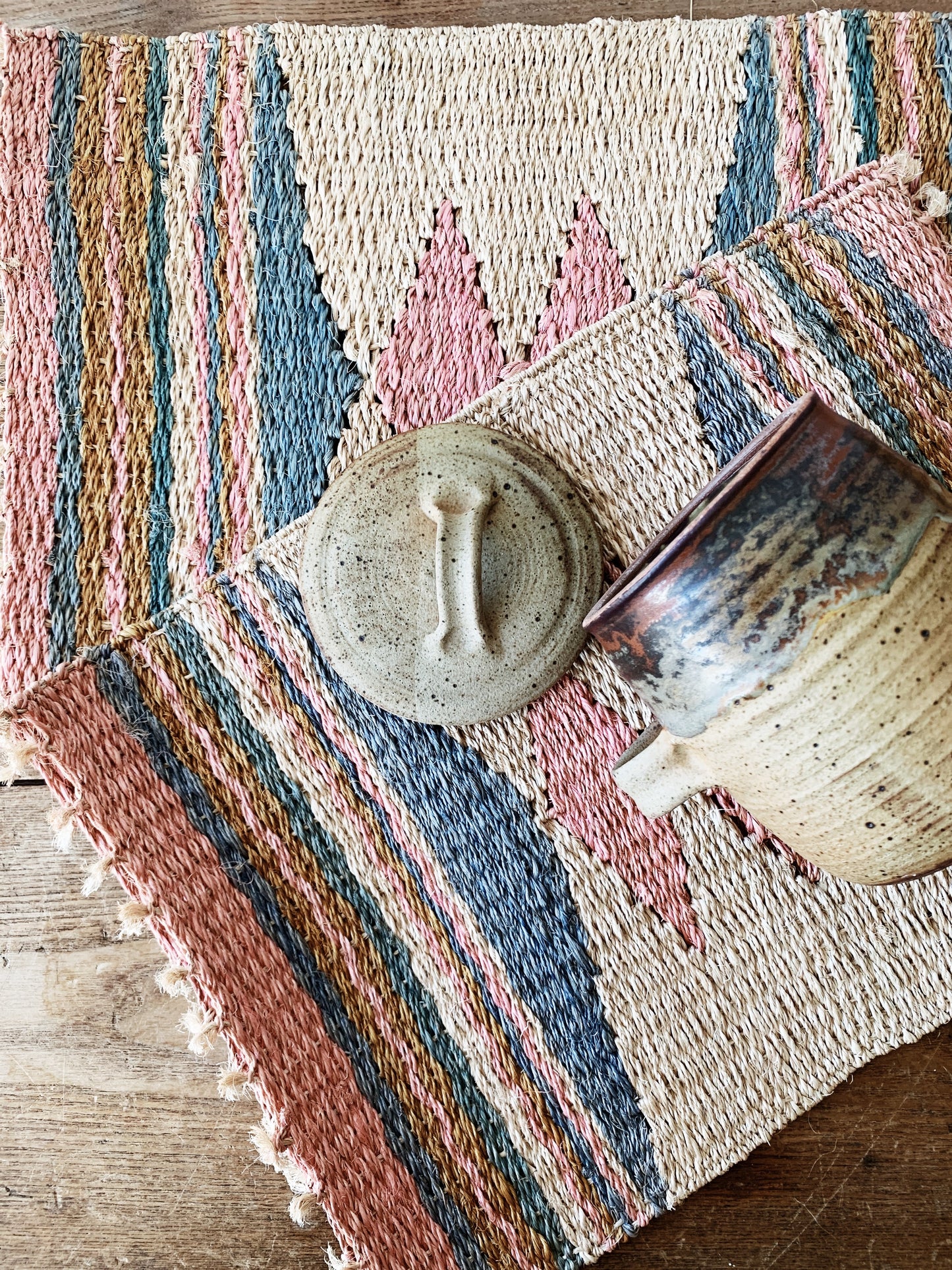 Vintage Sisal Placemat Set of Four