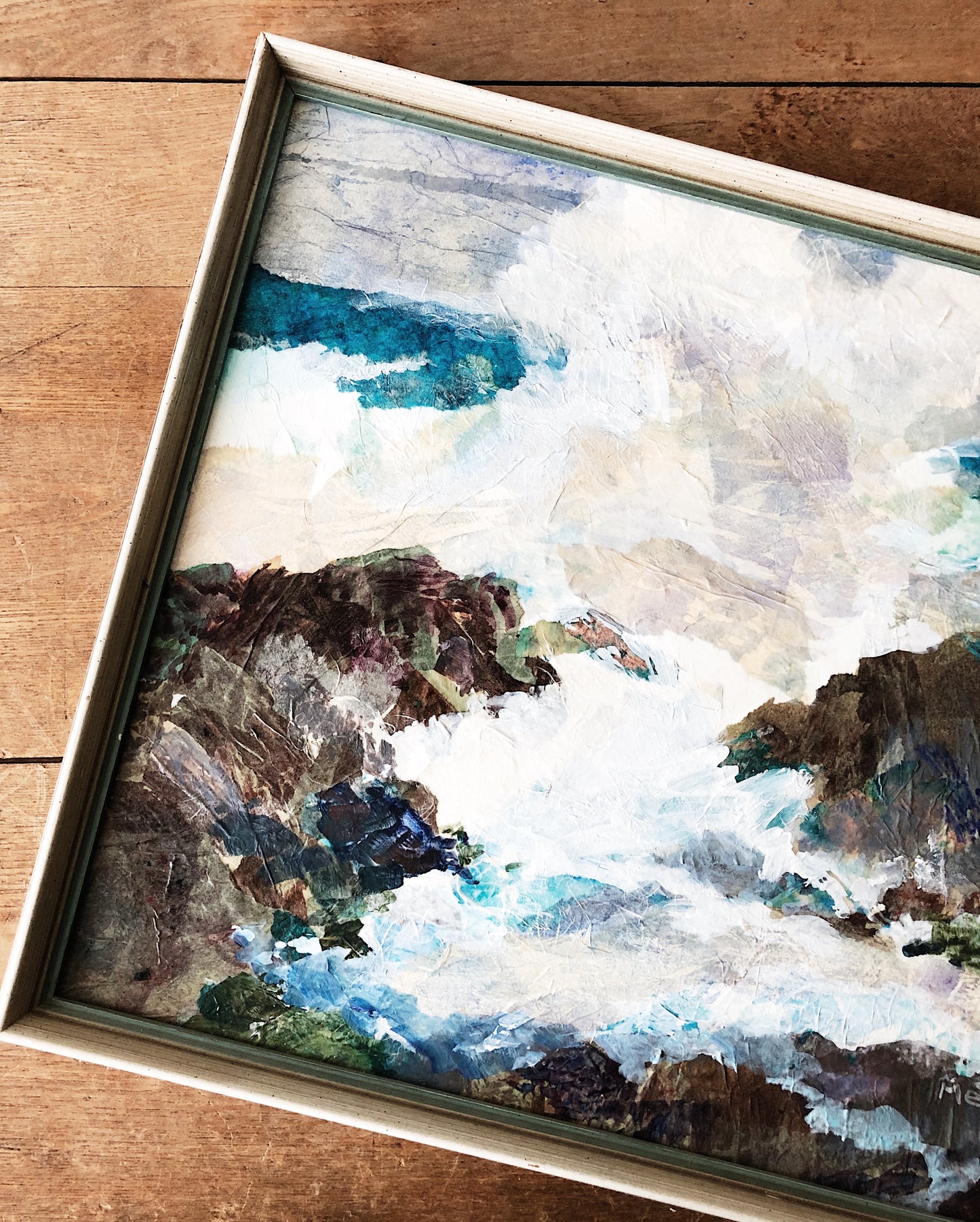 Original Mixed Media Seascape