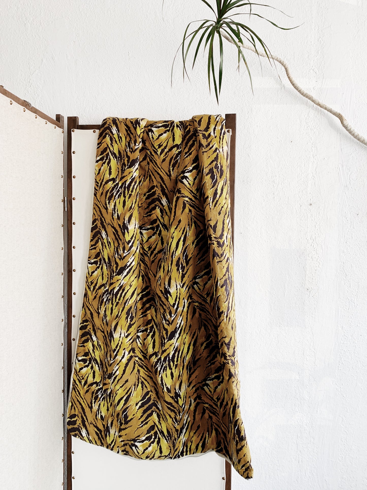Vintage Tiger Print Cotton Sleeping Bag