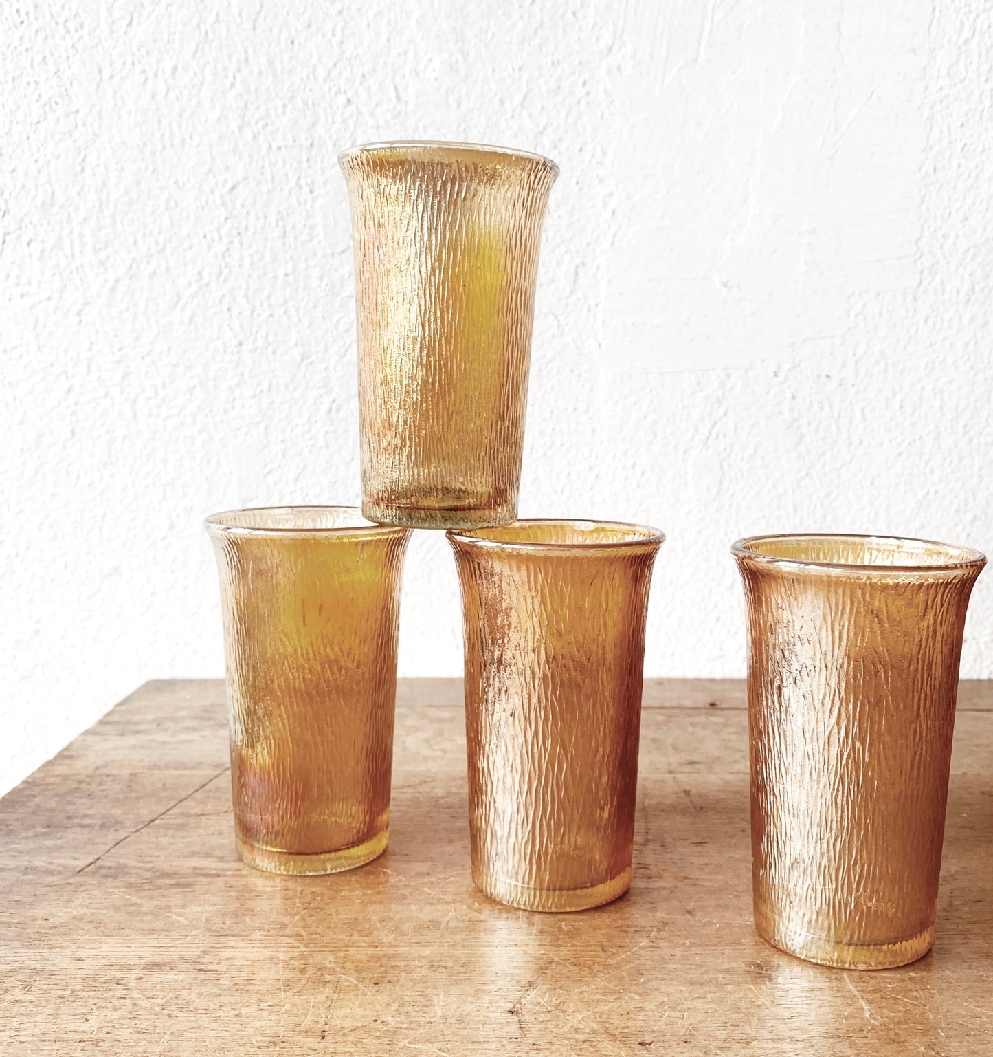 1930’s Carnival Glass Tumblers Set of 4