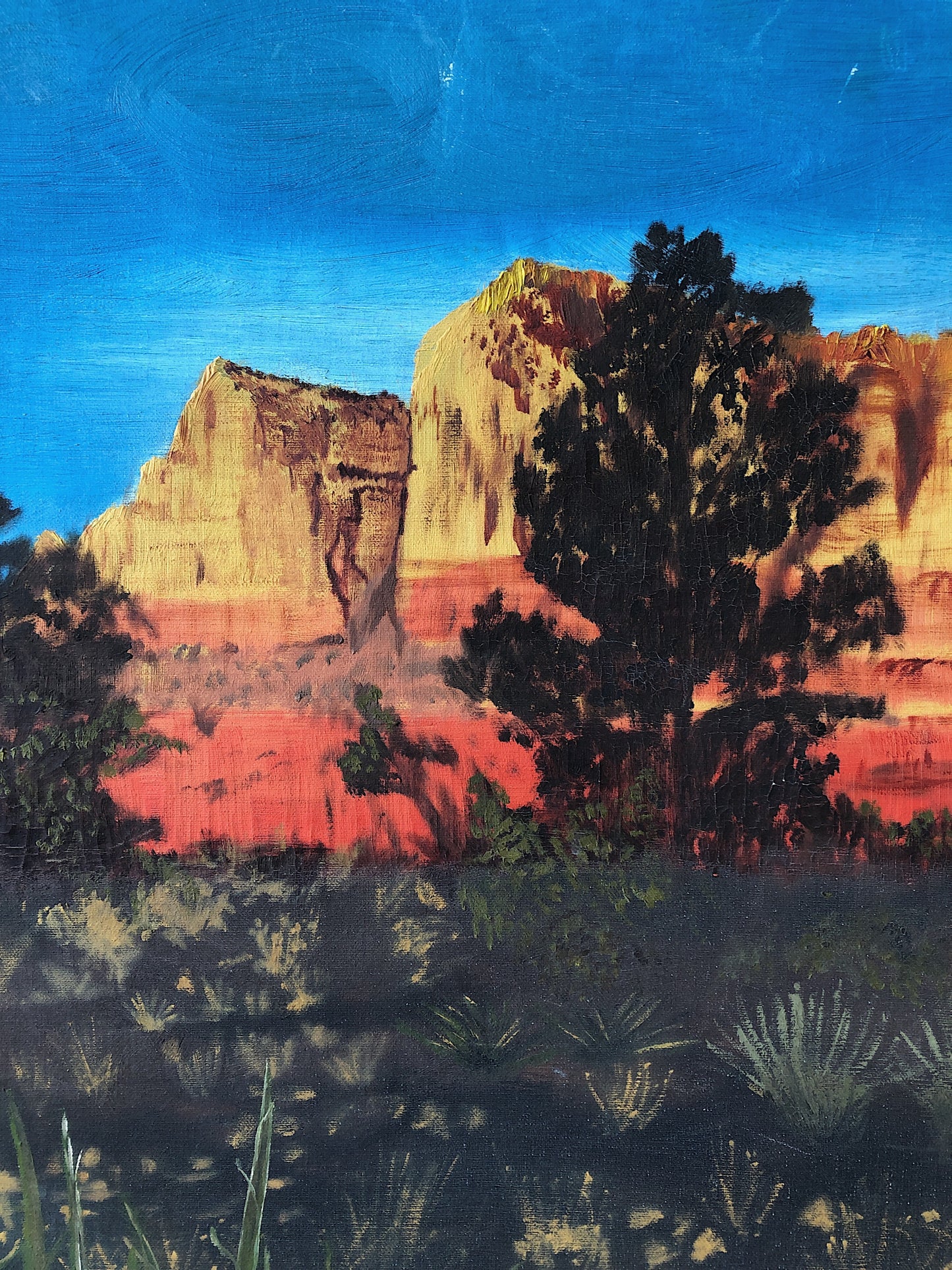 Vintage Large Scale Landscape Painting
