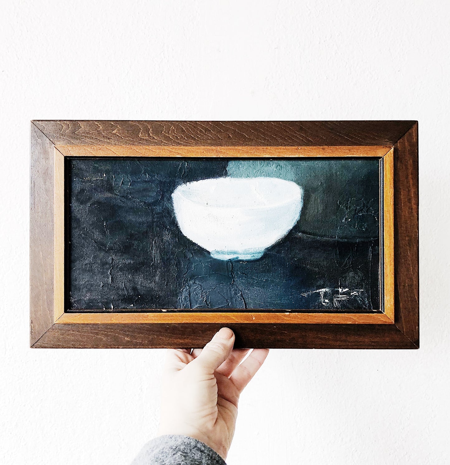 Original Oil Painting - White Vessel