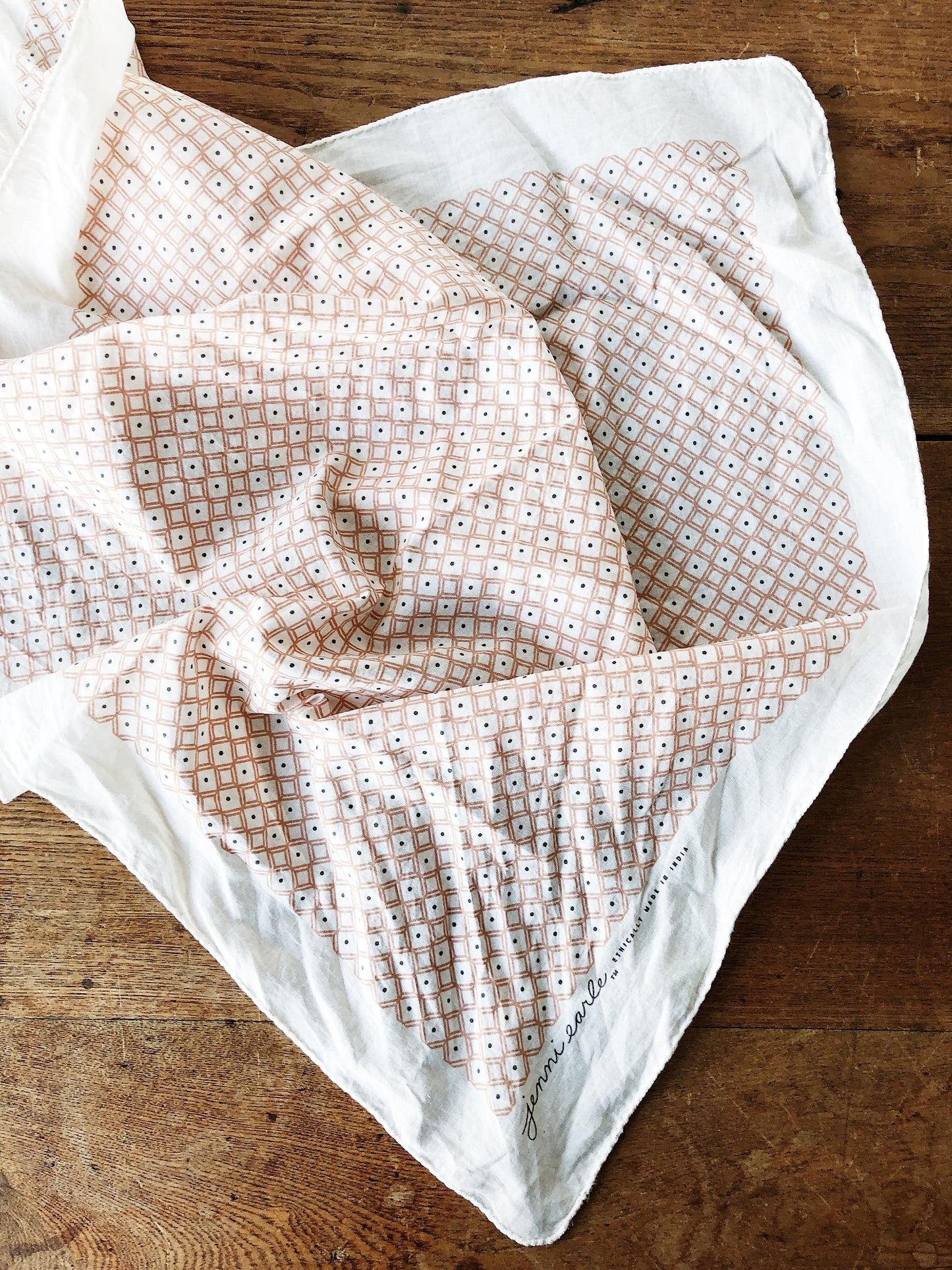 Checked Cotton Bandana