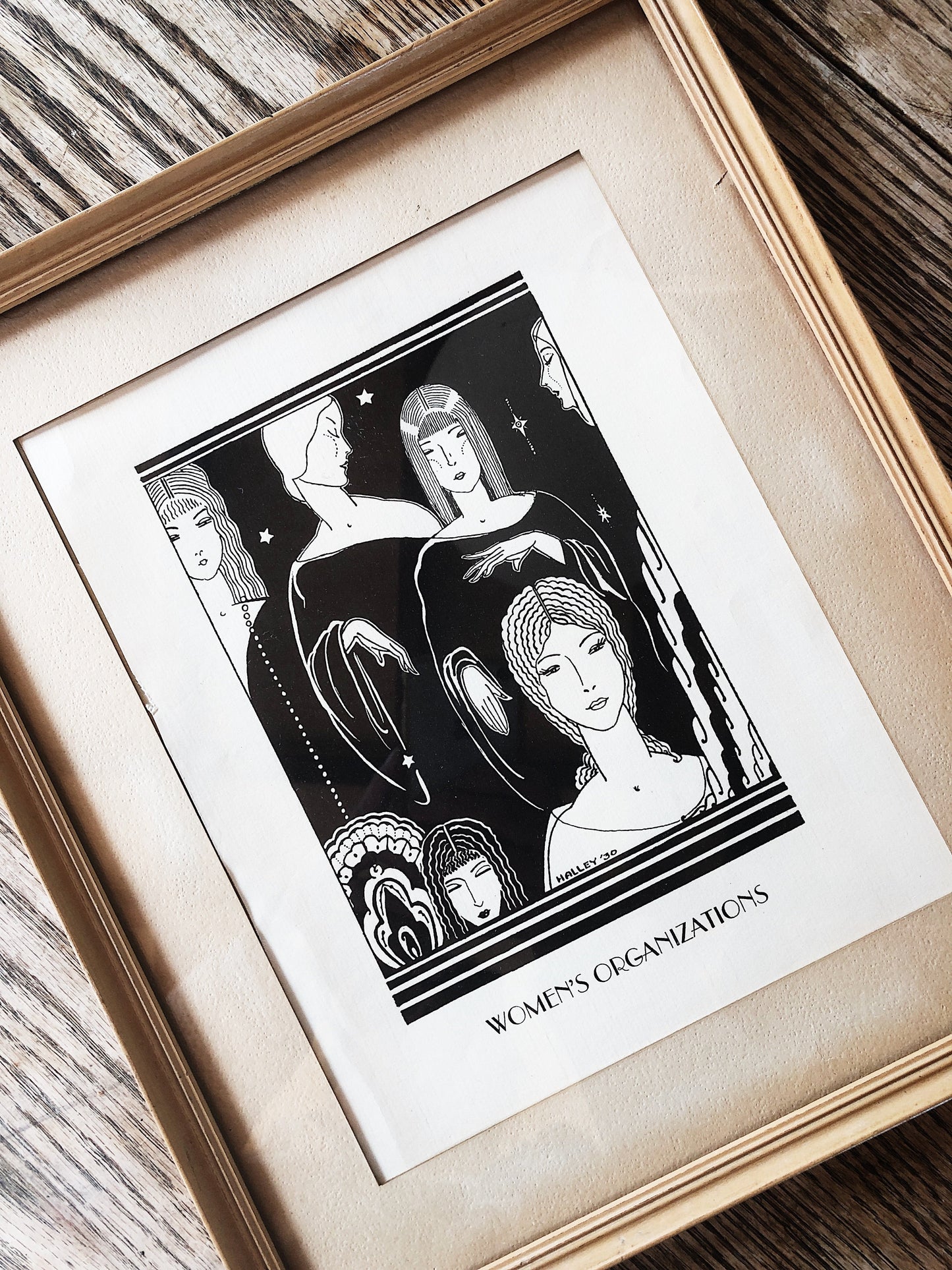 Vintage 1930s Woman’s Illustration Print