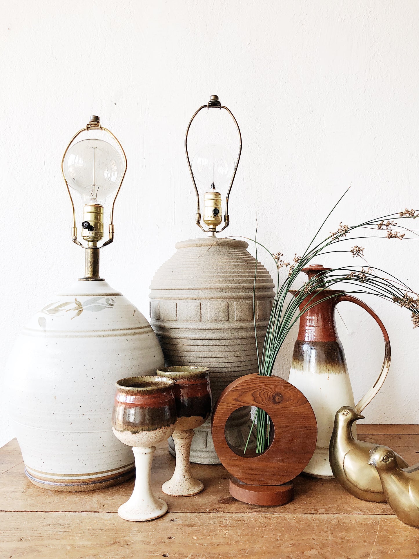 Handmade Wooden Circle Vase