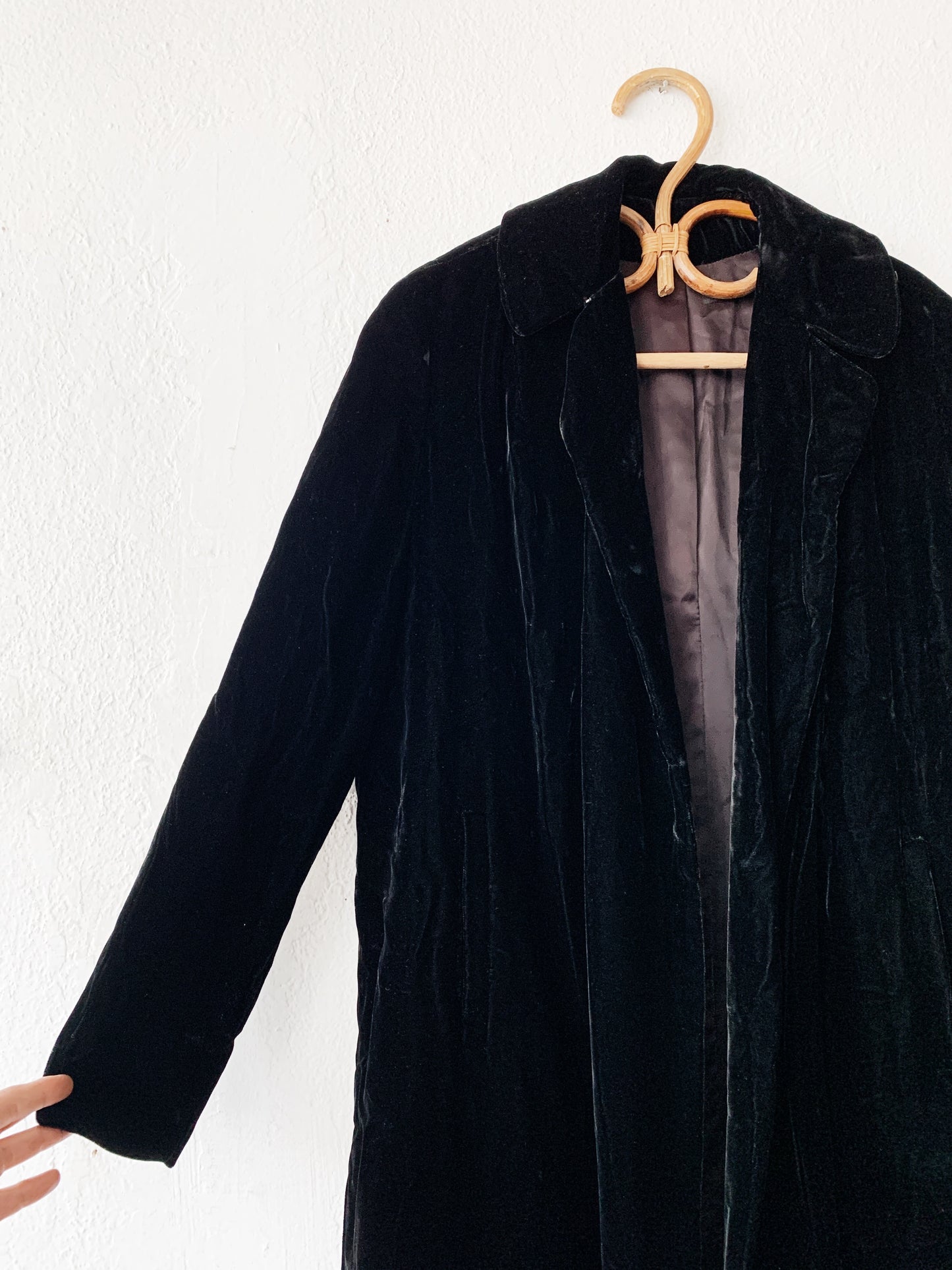 1940’s Black Velvet Duster