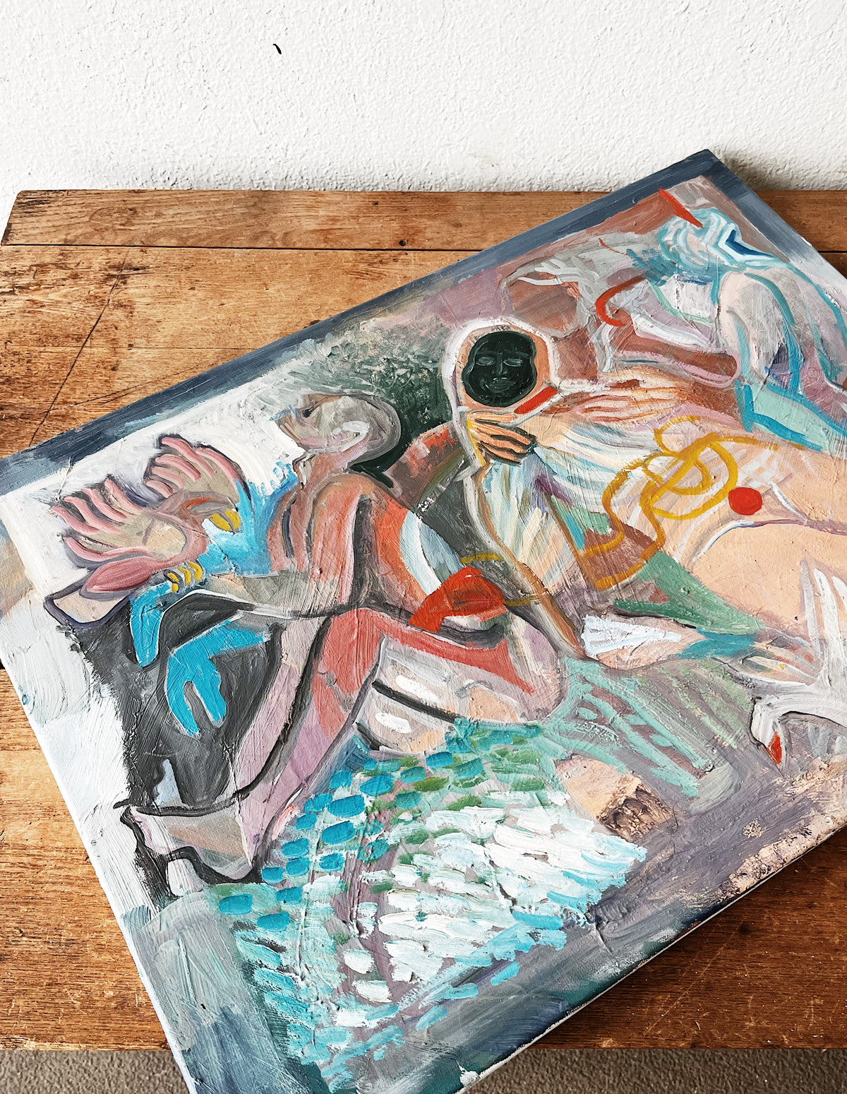 Original Abstract Figural Expressionist Painting