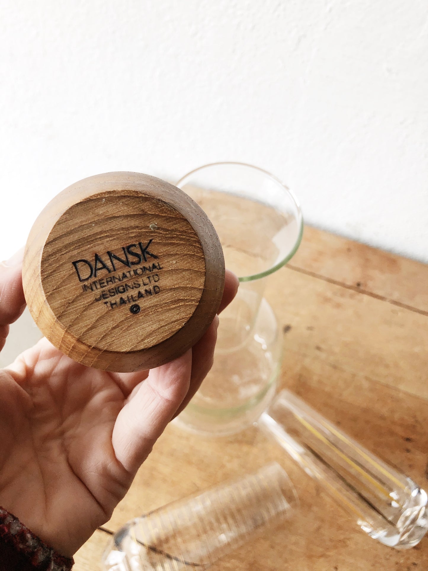 Vintage Dansk Decanter and Glasses