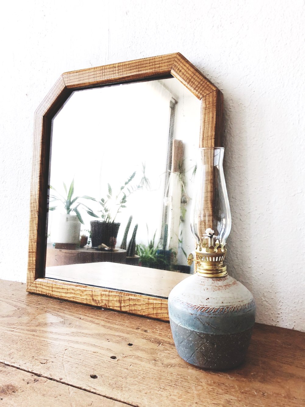 Antique Tiger Maple Mirror