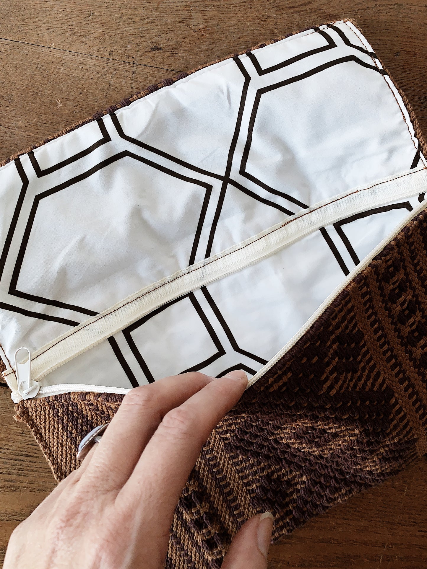 Upcycled Vintage Textile Clutch