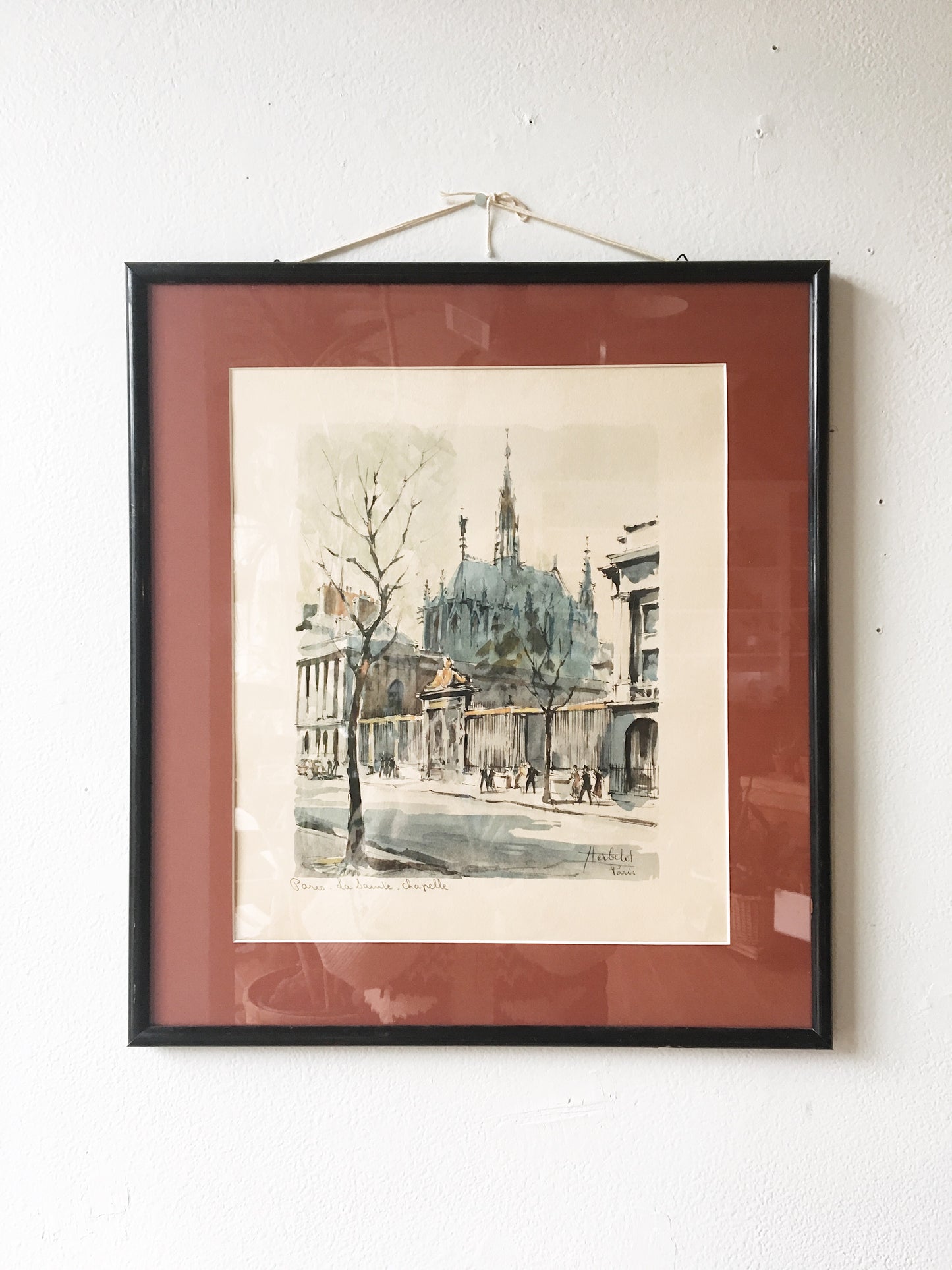 Vintage Framed Paris Print