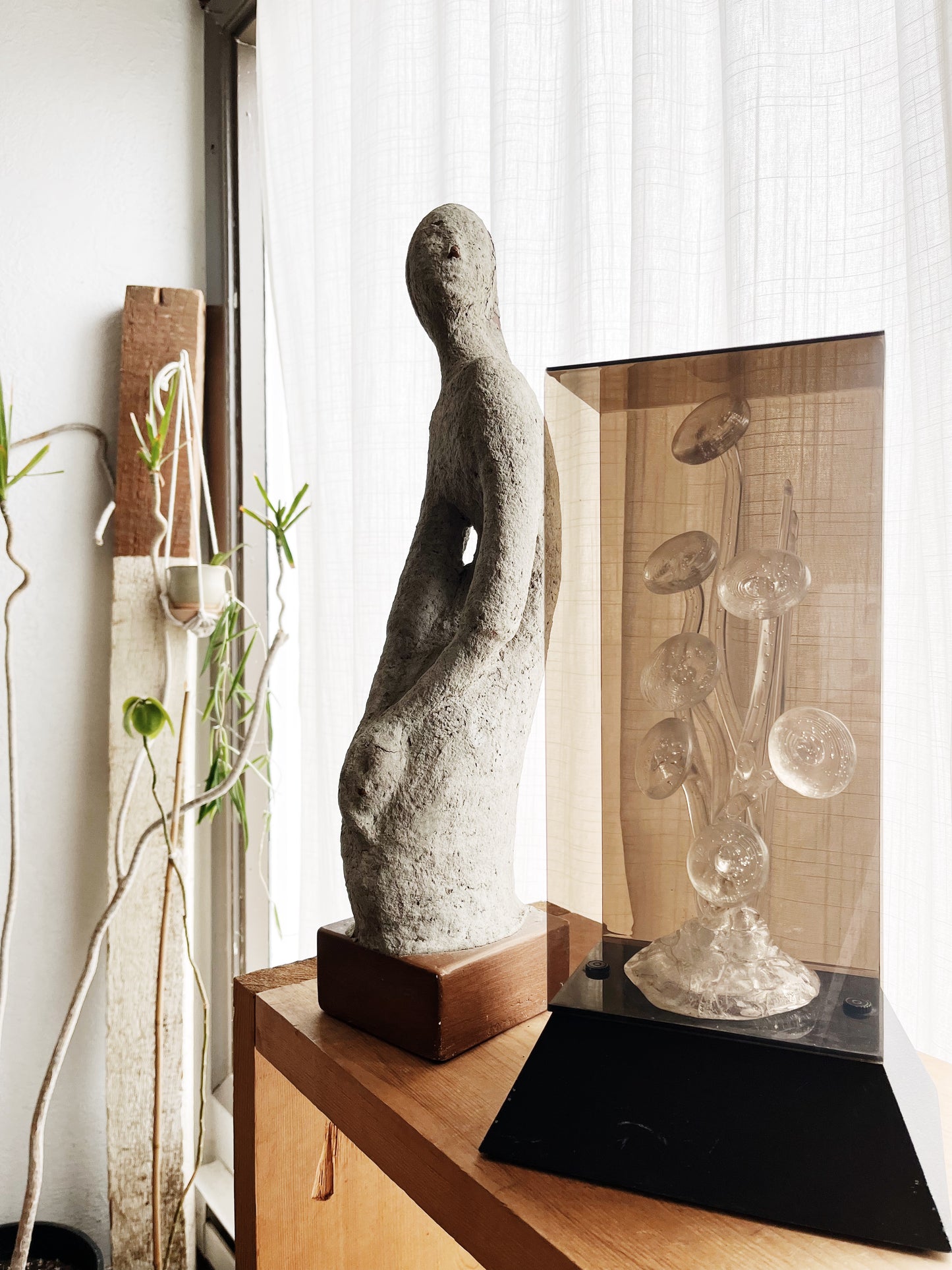 Vintage Nouveau Style Optic Lamp