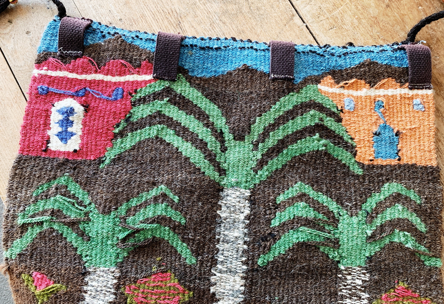 Vintage Wool Handwoven Wall Hanging