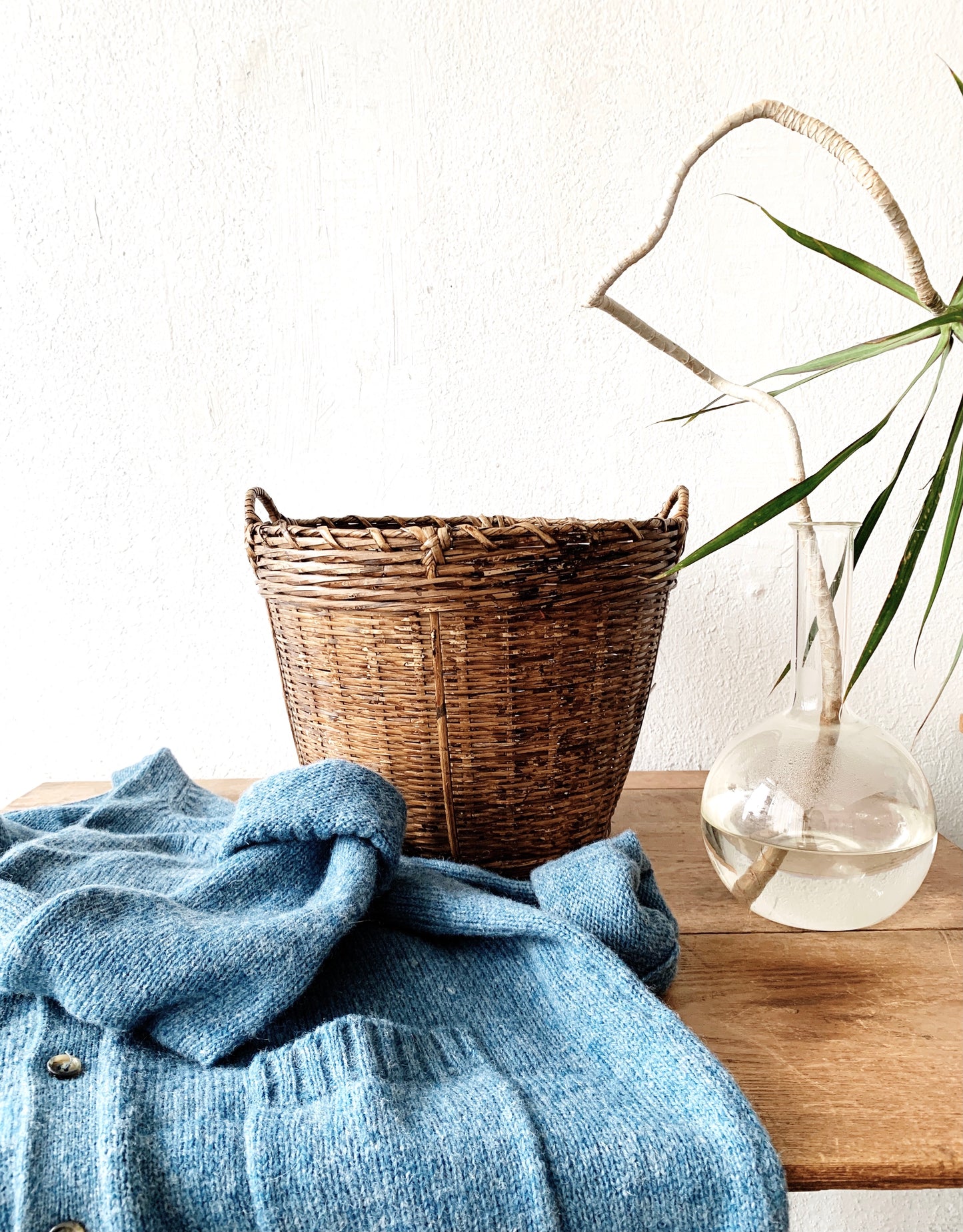 Vintage Handled Plant Basket