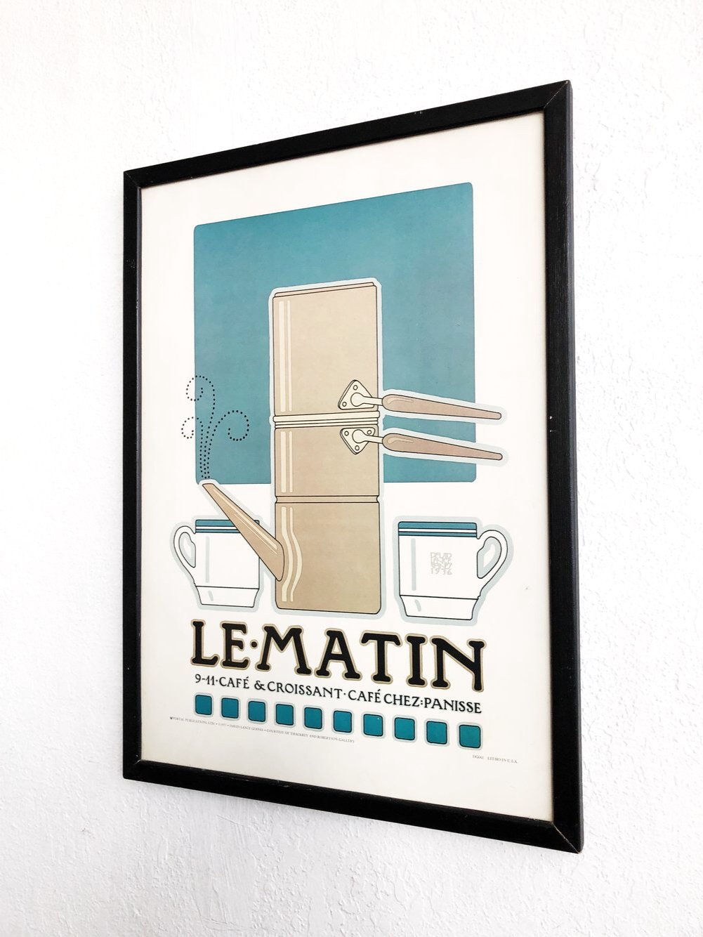 Vintage David Lance Goines Framed Poster