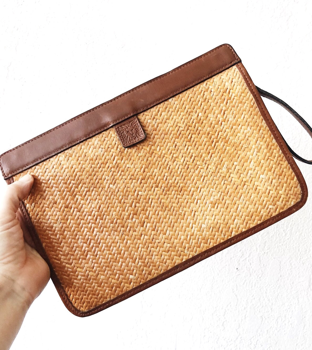 Vintage Anne Klein Woven Clutch - Main Image