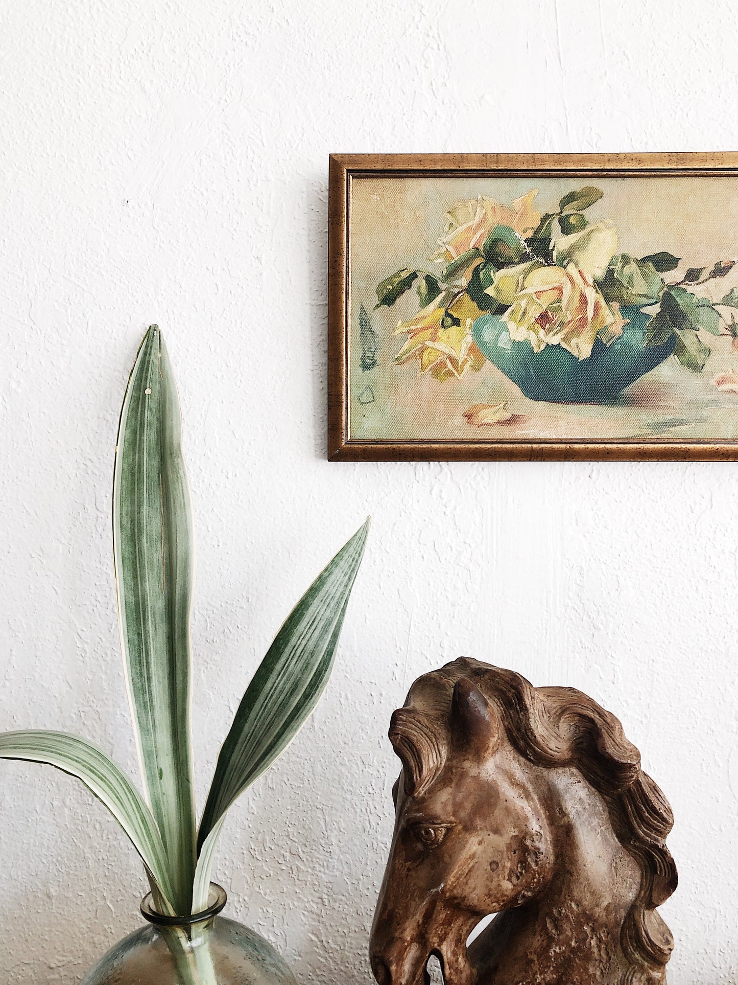 Vintage 1940s Floral Painting