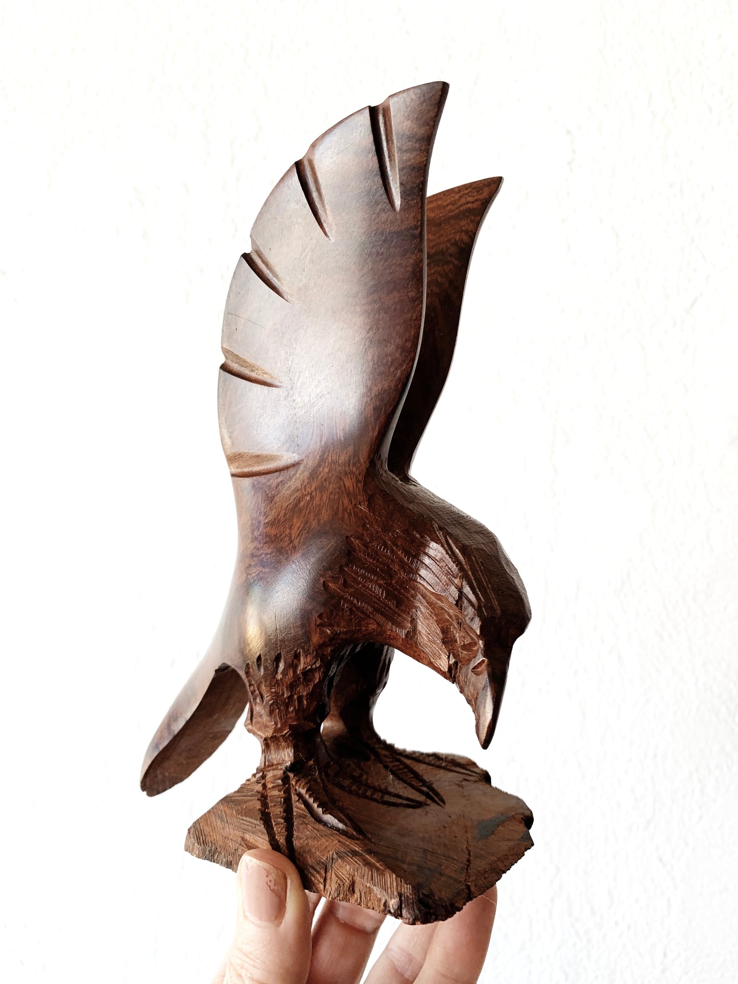 Vintage Carved Wood Eagle
