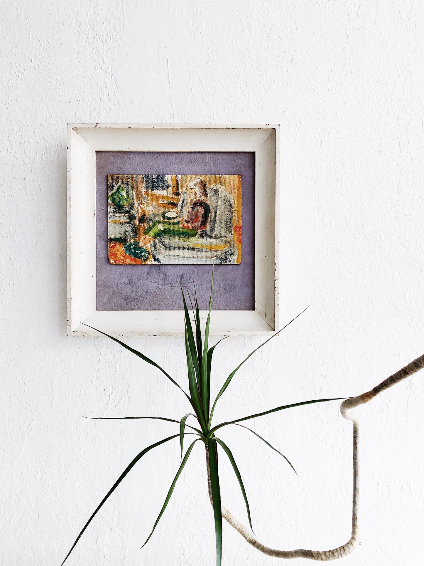 Vintage Oil Painting on Velvet