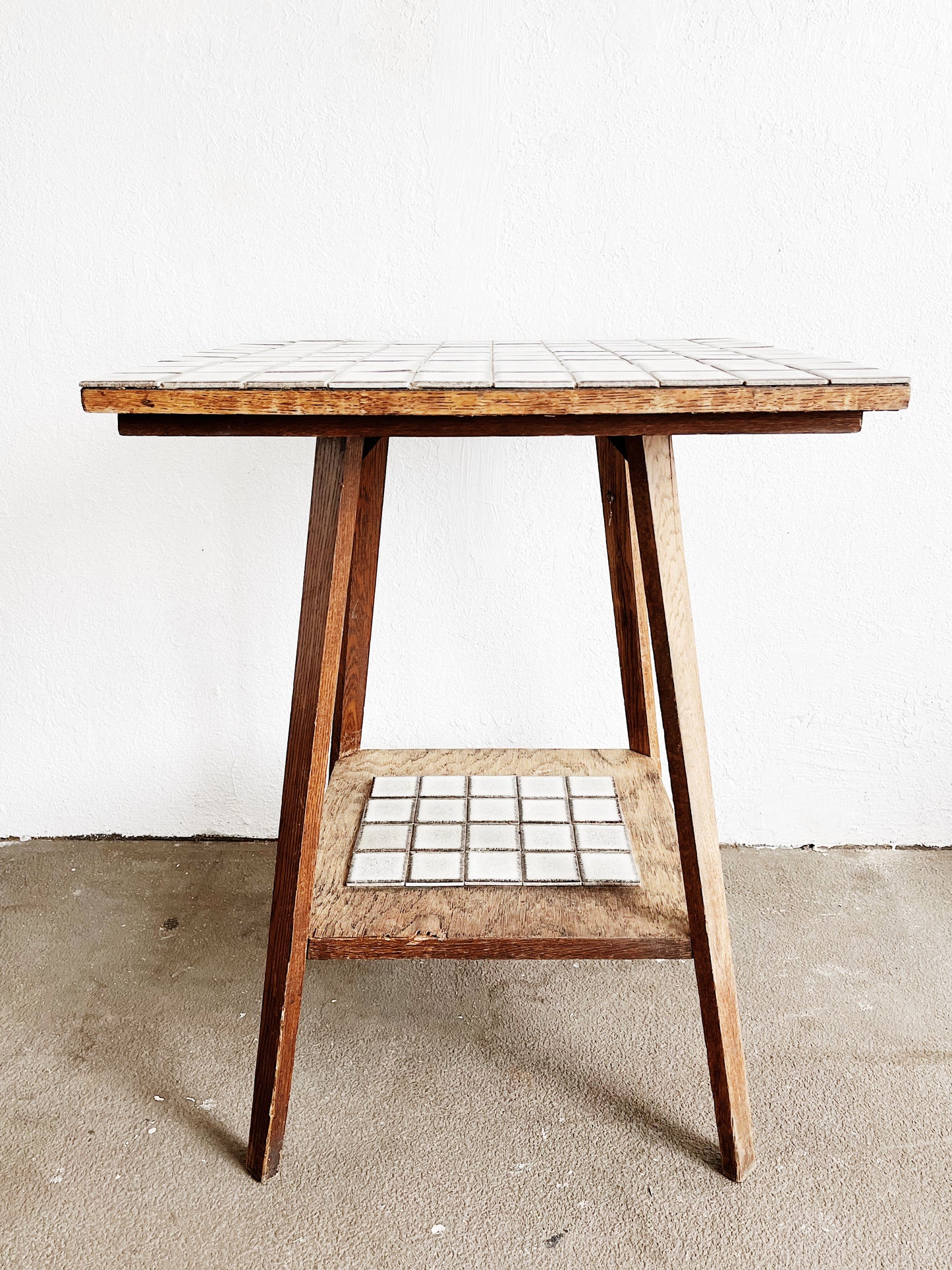 Vintage Tiled Craftsman Table