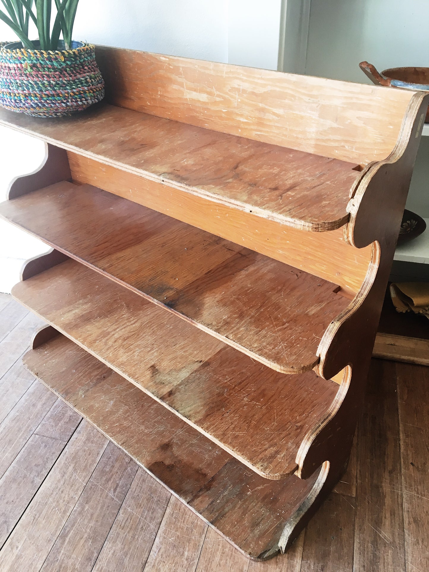Vintage Handmade Wood Shelf