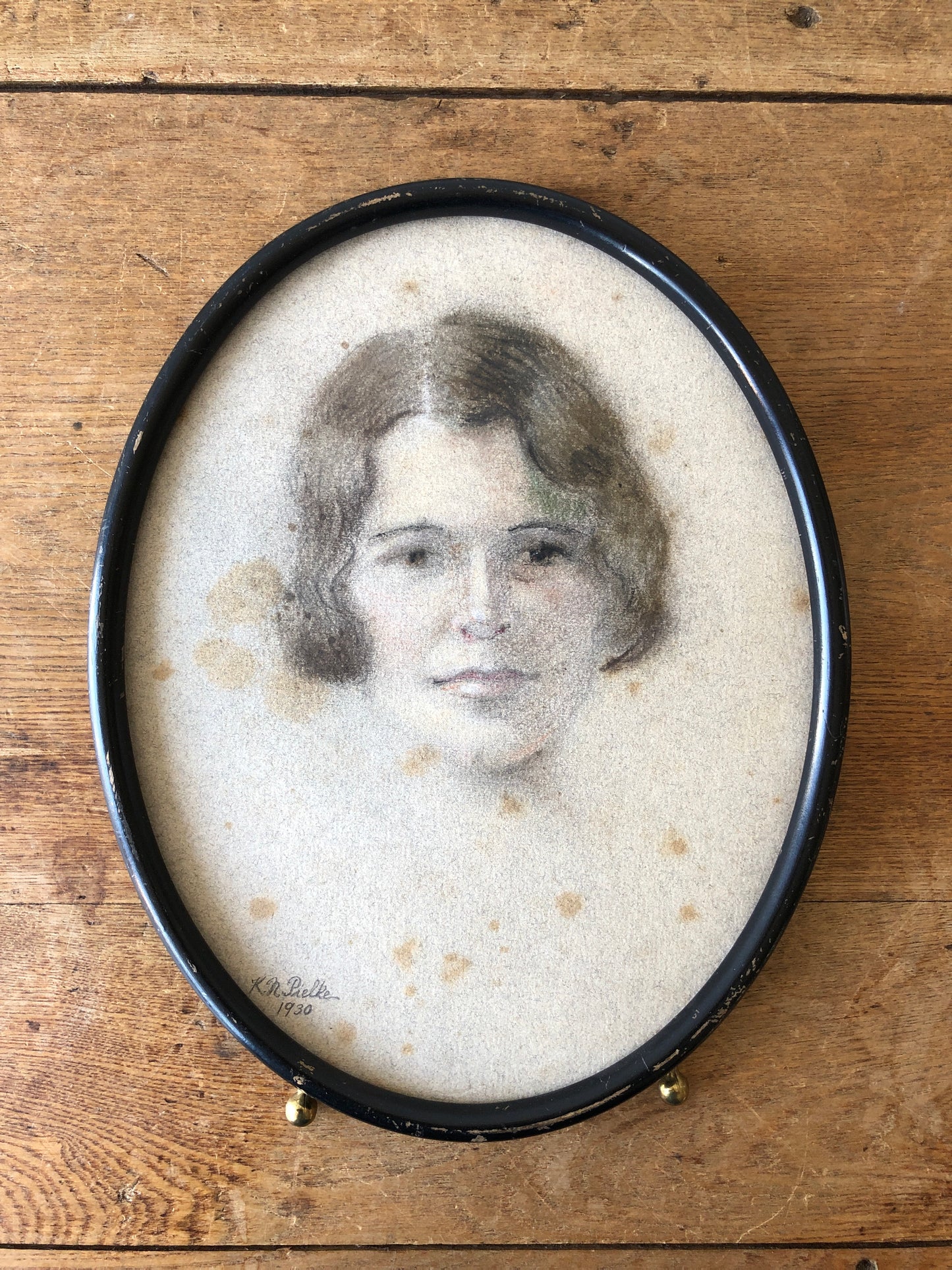 Antique Hand Drawn Portrait