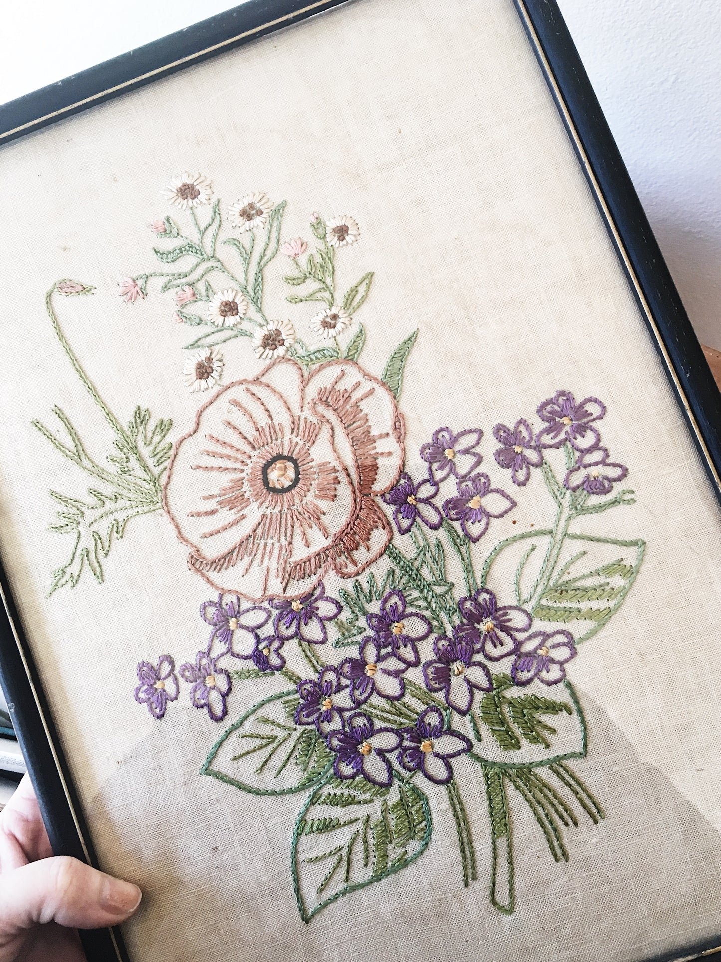 Vintage Framed Embroidery