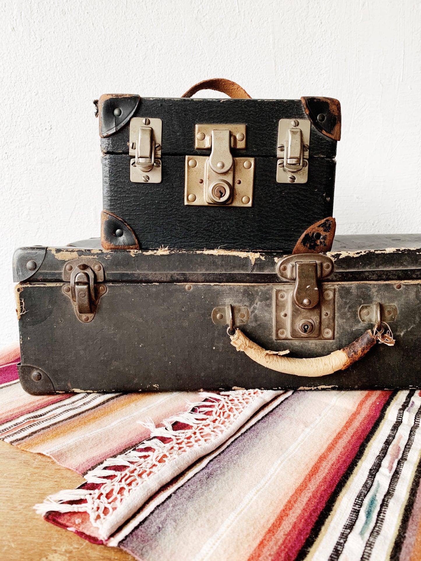 Vintage Wool Saltillo Runner