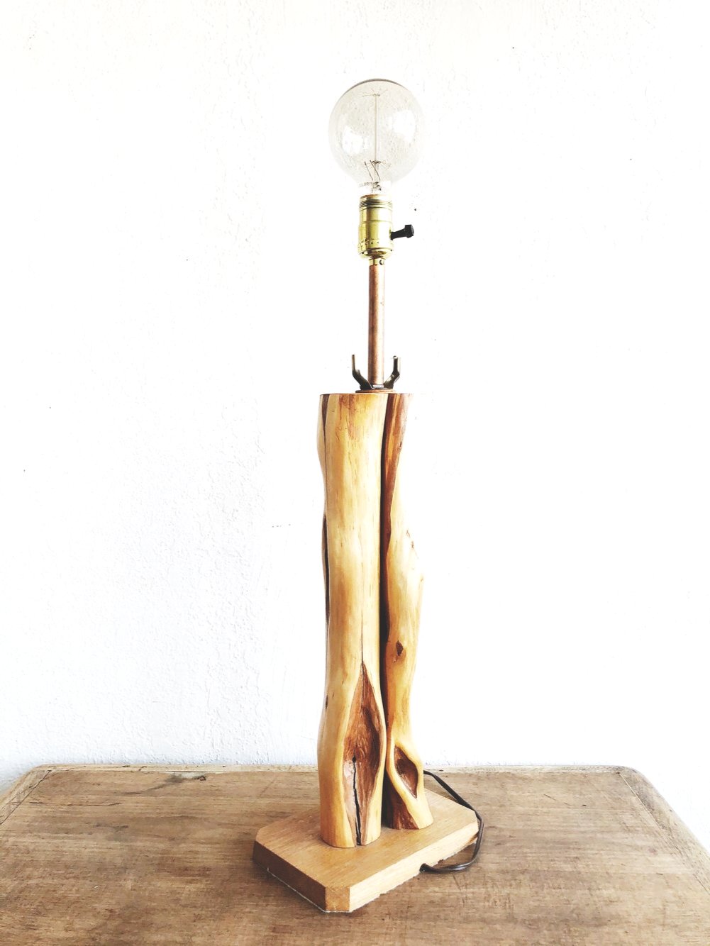 Vintage Driftwood Lamp