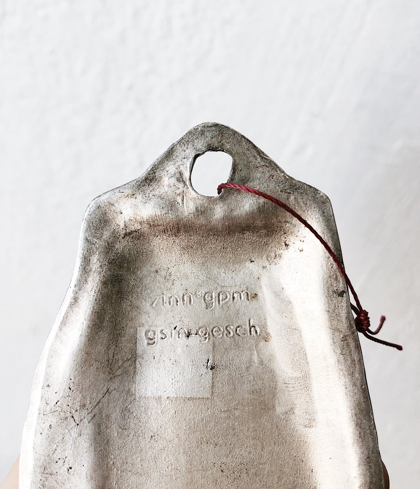 Vintage German Pewter Hand Ornament