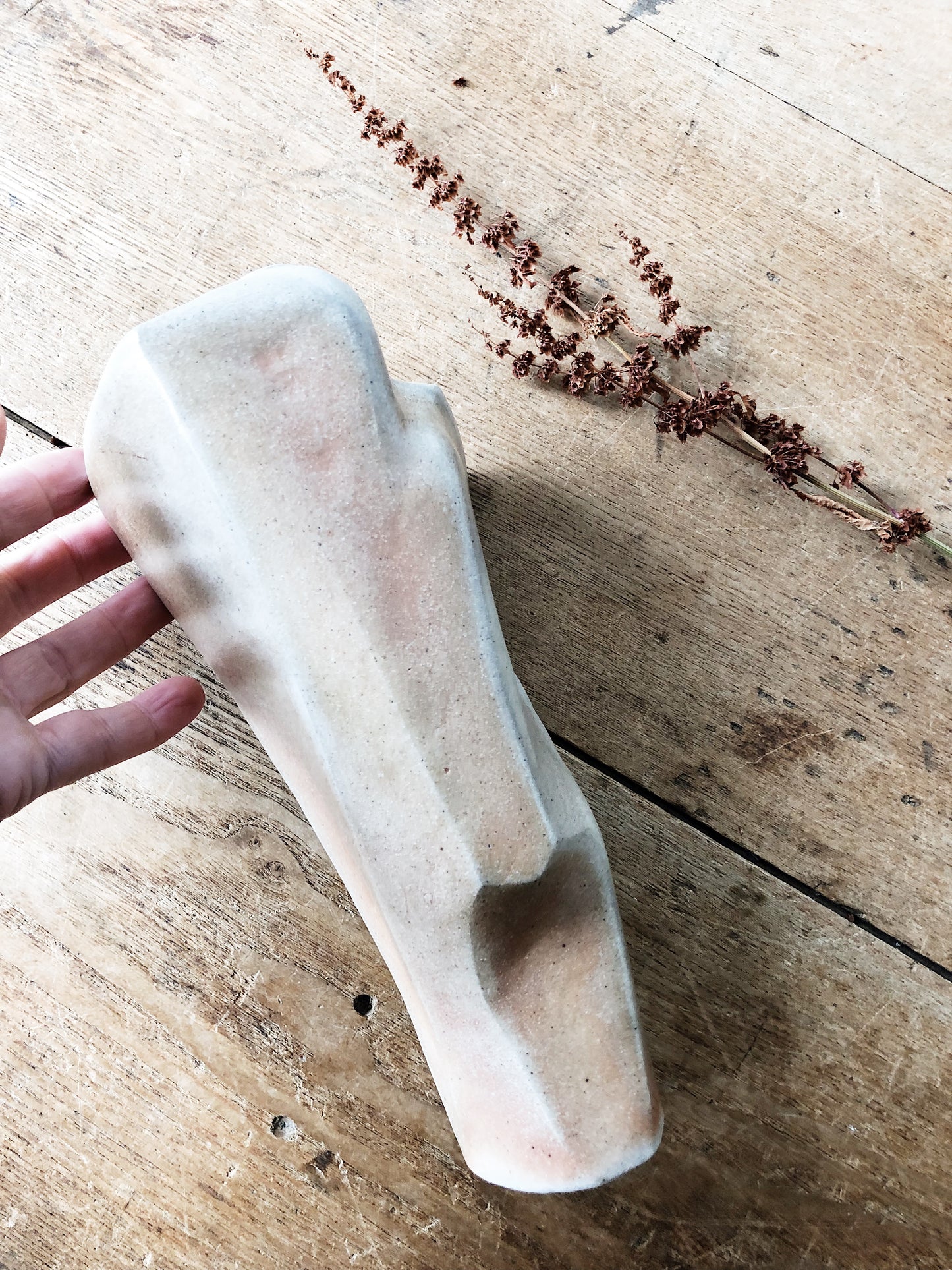 Vintage Brutalist Handmade Vase
