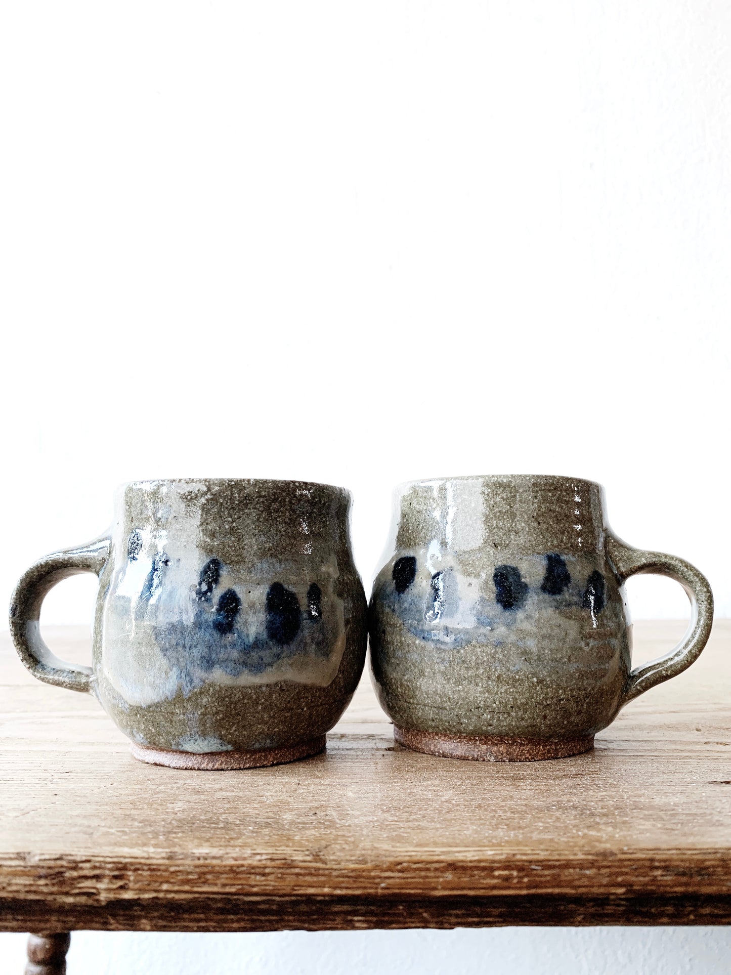 Handmade Vintage Mug Pair