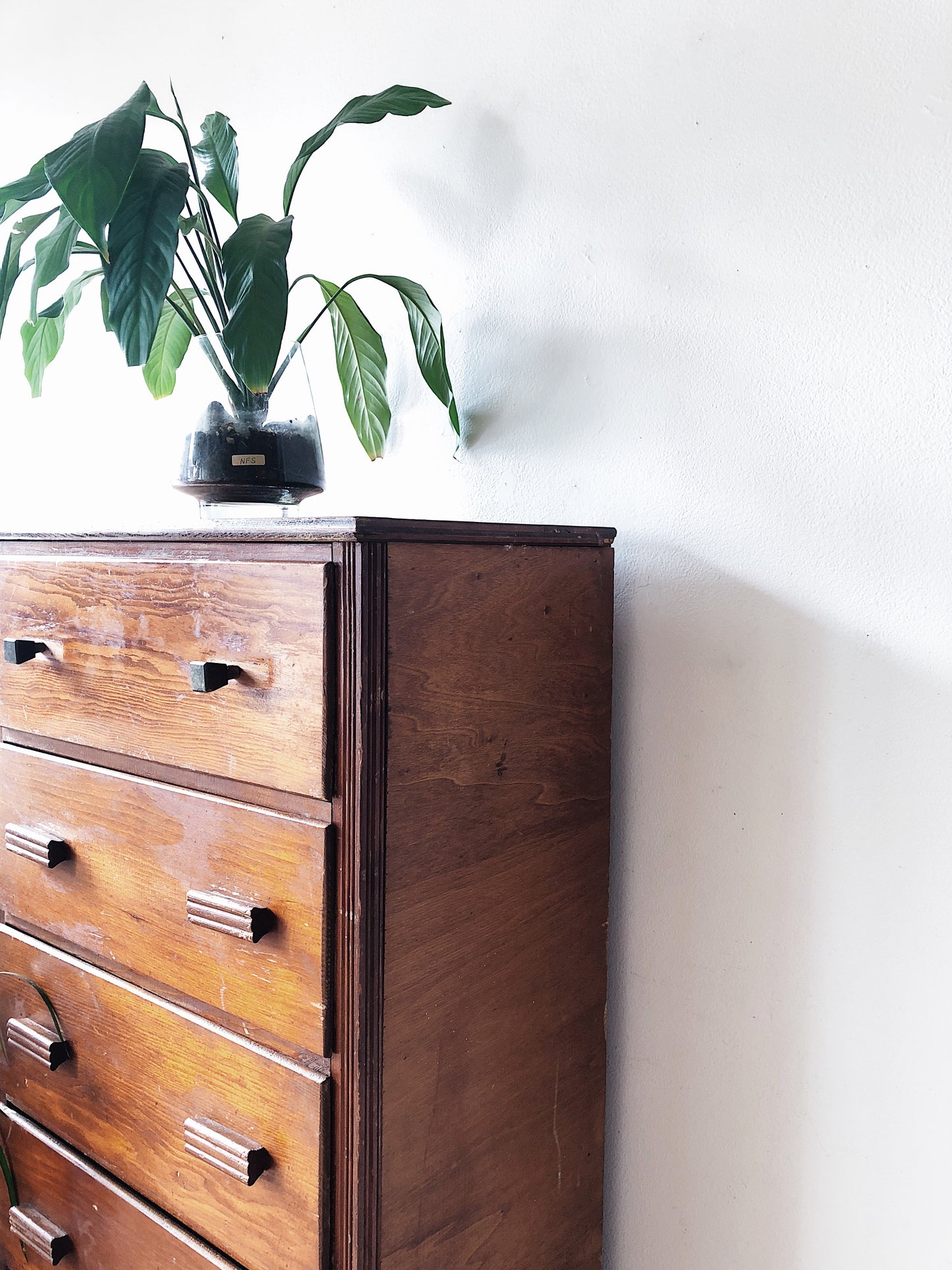 Vintage Handmade Tall Dresser