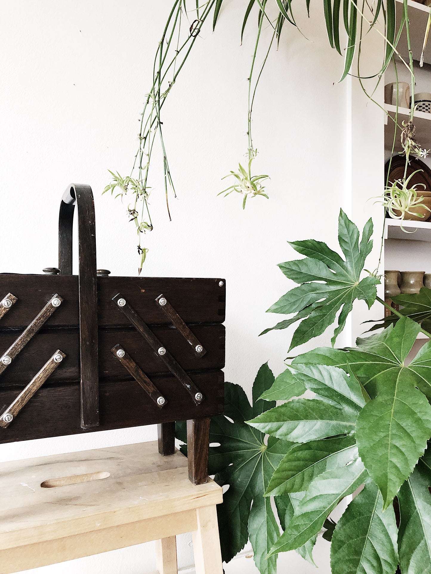 Vintage Mid Century Sewing Caddy