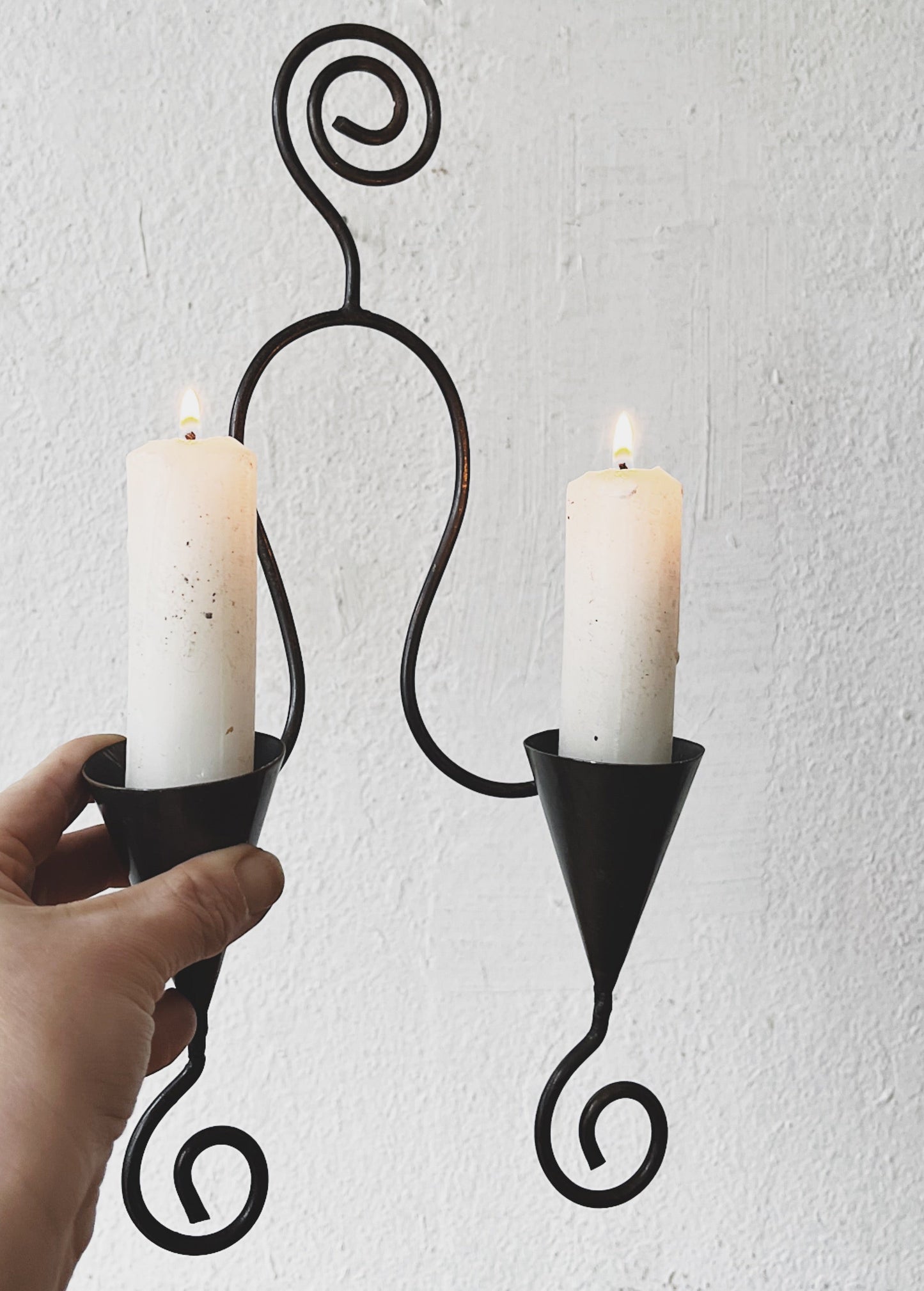 Whimsical Metal Candelabra