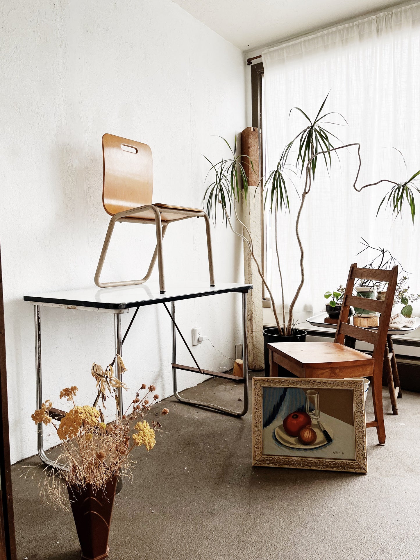 Vintage Enamel Table