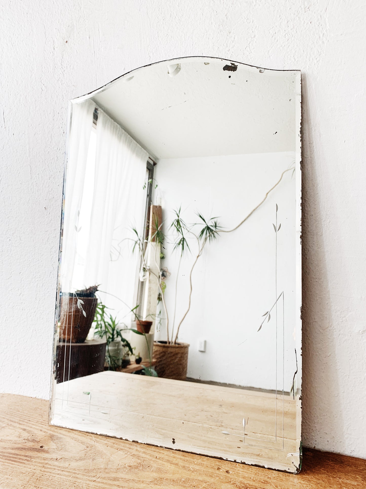 Vintage Etched Mirror
