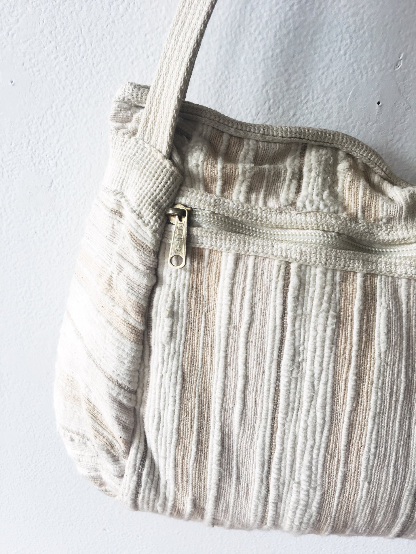 Vintage Cotton Chevron Purse