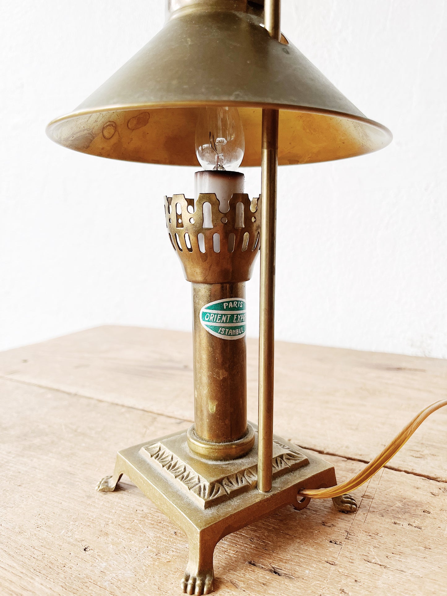 Vintage Orient Express Lamp