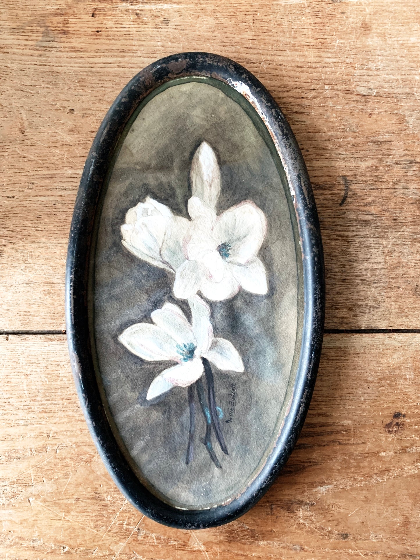Antique Framed Floral Painting