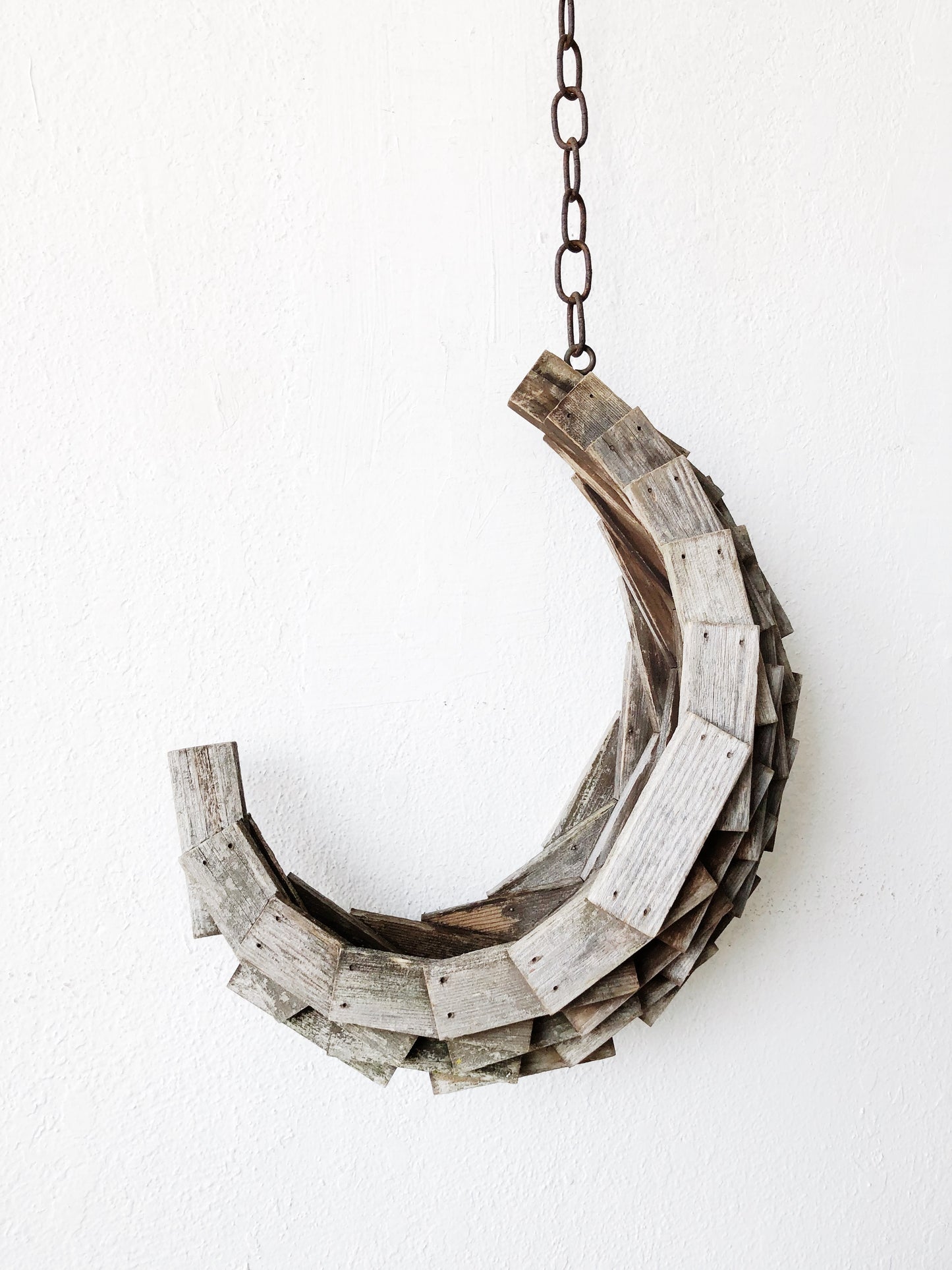 Tramp Art Half Moon Hanger