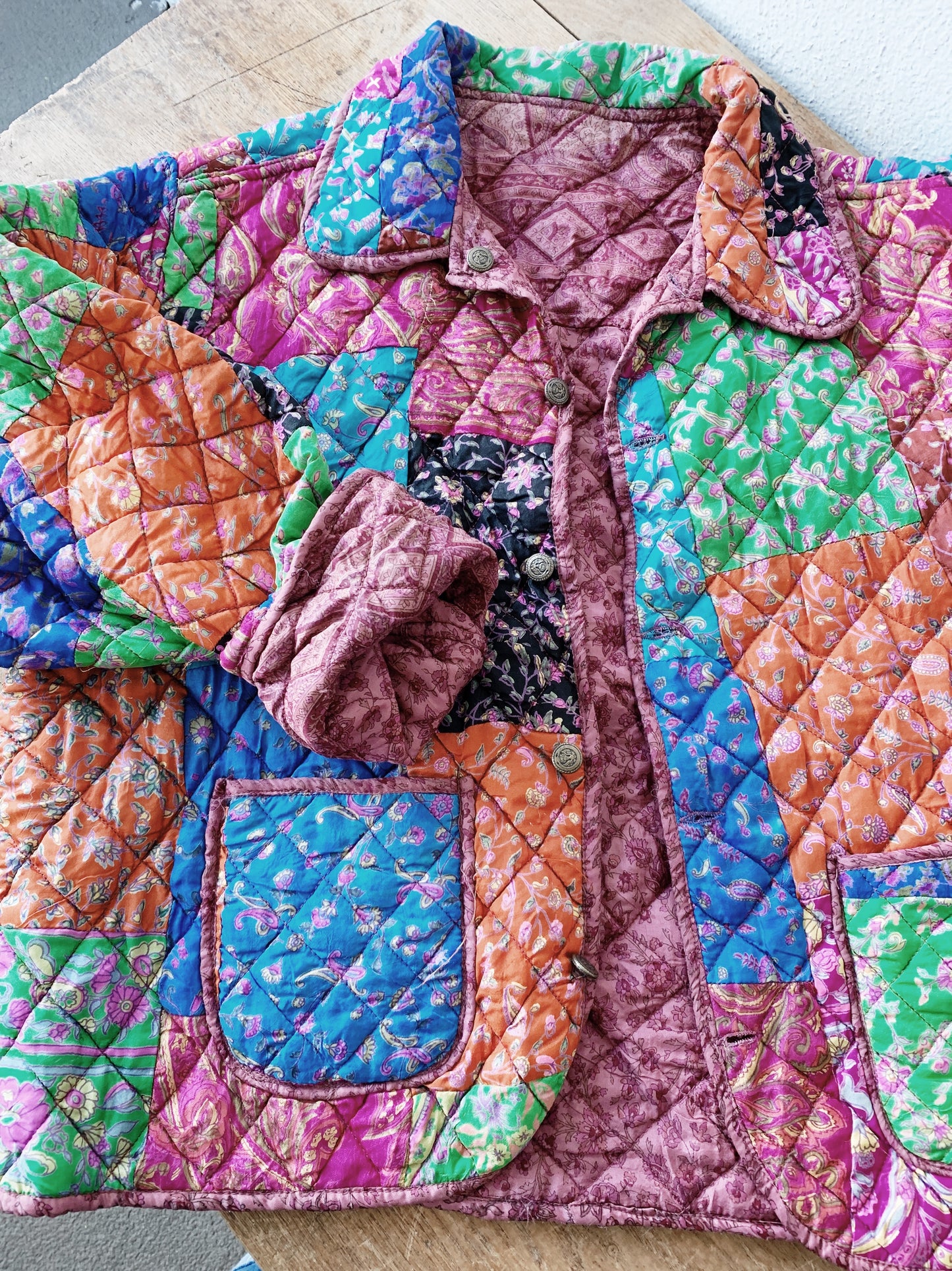 Reversible Quilted Silk Jacket