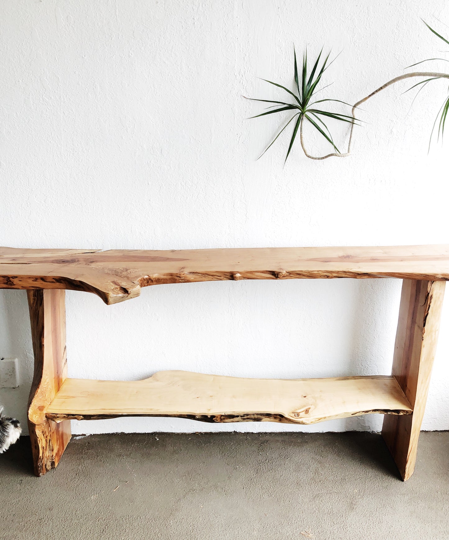 Handmade Live Edge Console Table