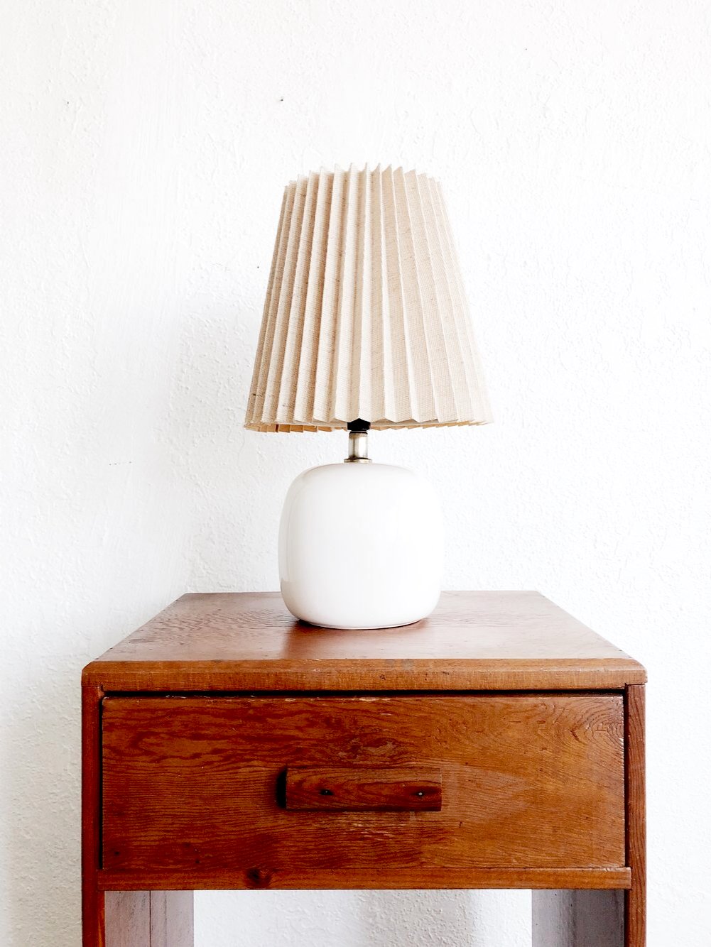 Vintage Ceramic Lamp with Shade