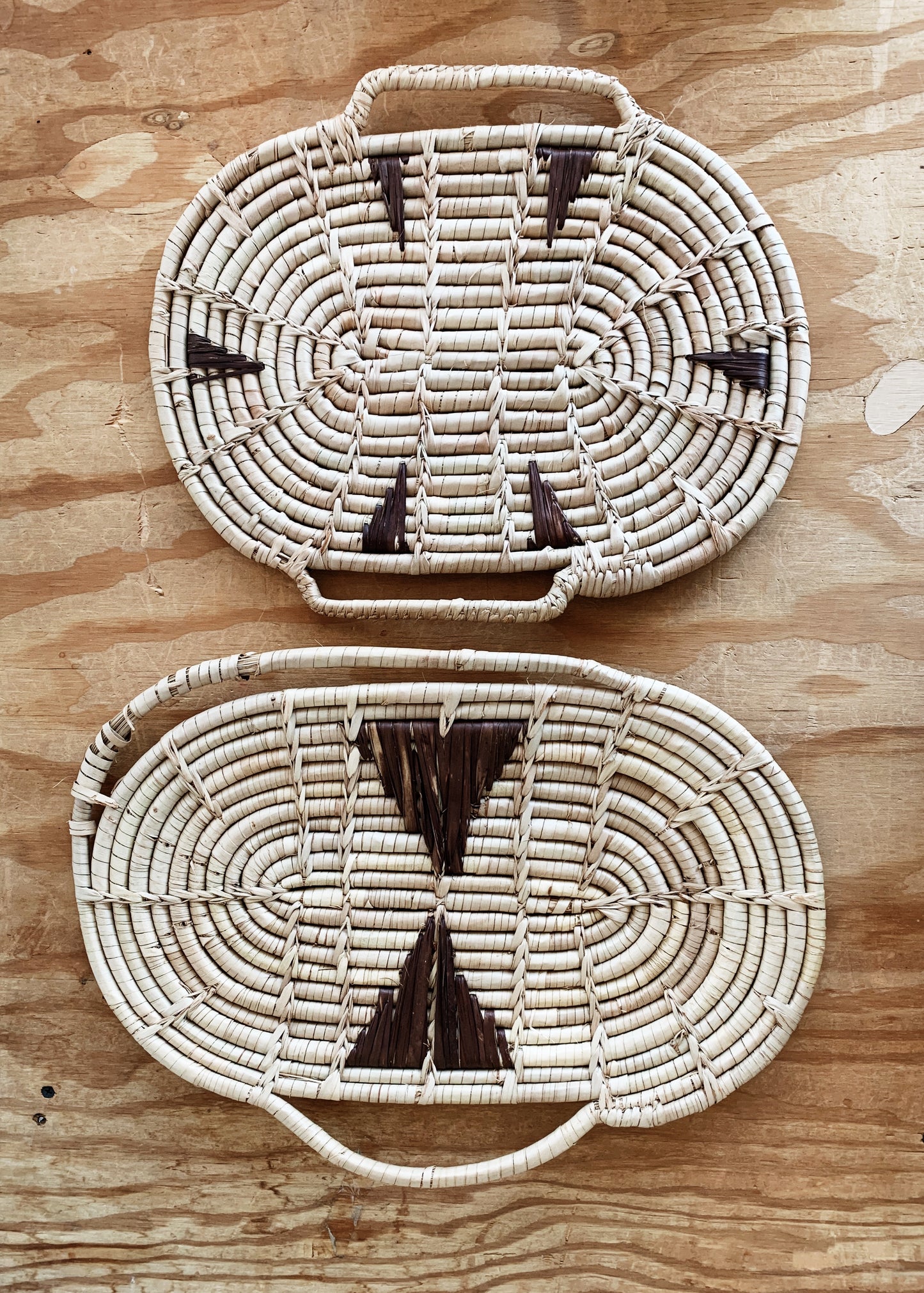 Vintage Flat Coil Baskets
