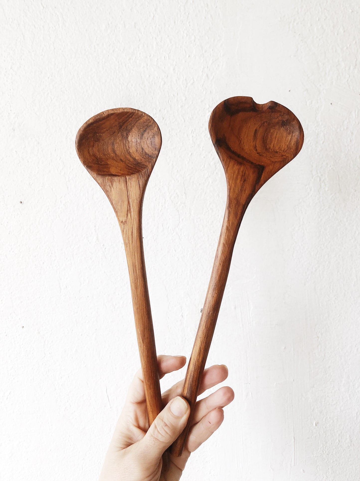Vintage Teak Salad Bowl and Server Set