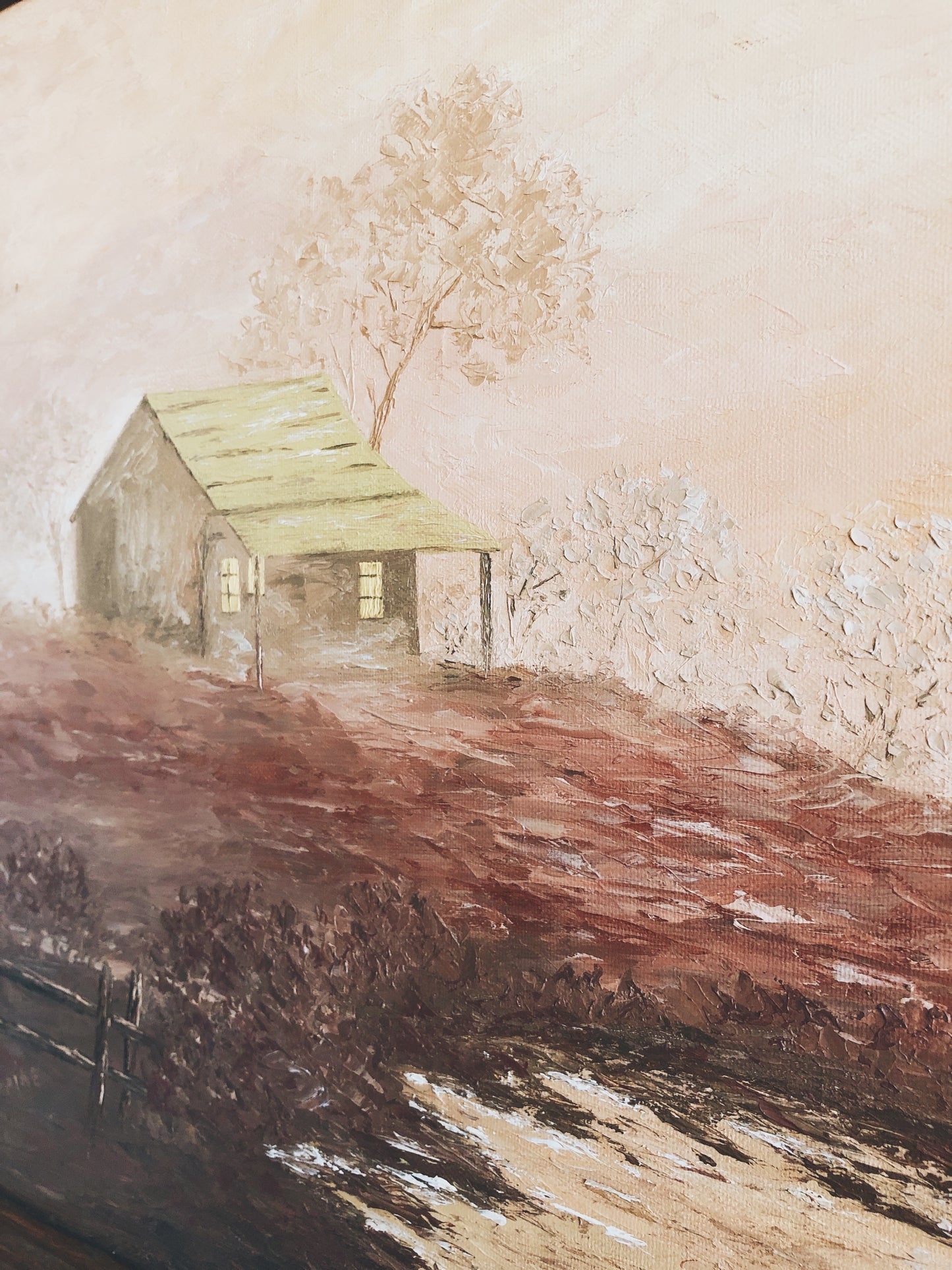 Vintage Cabin Painting