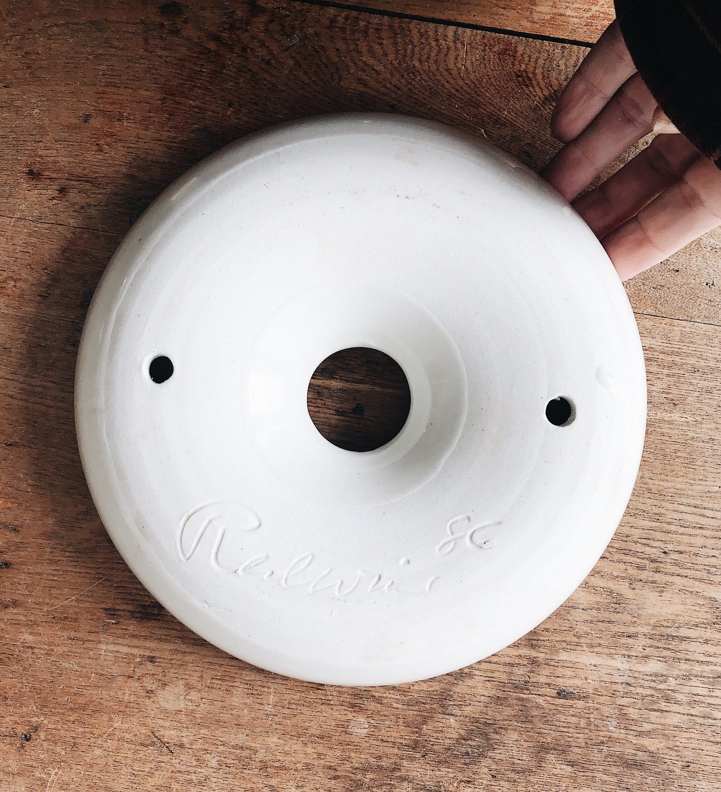 Vintage Handmade Ceramic Trivet Warmer